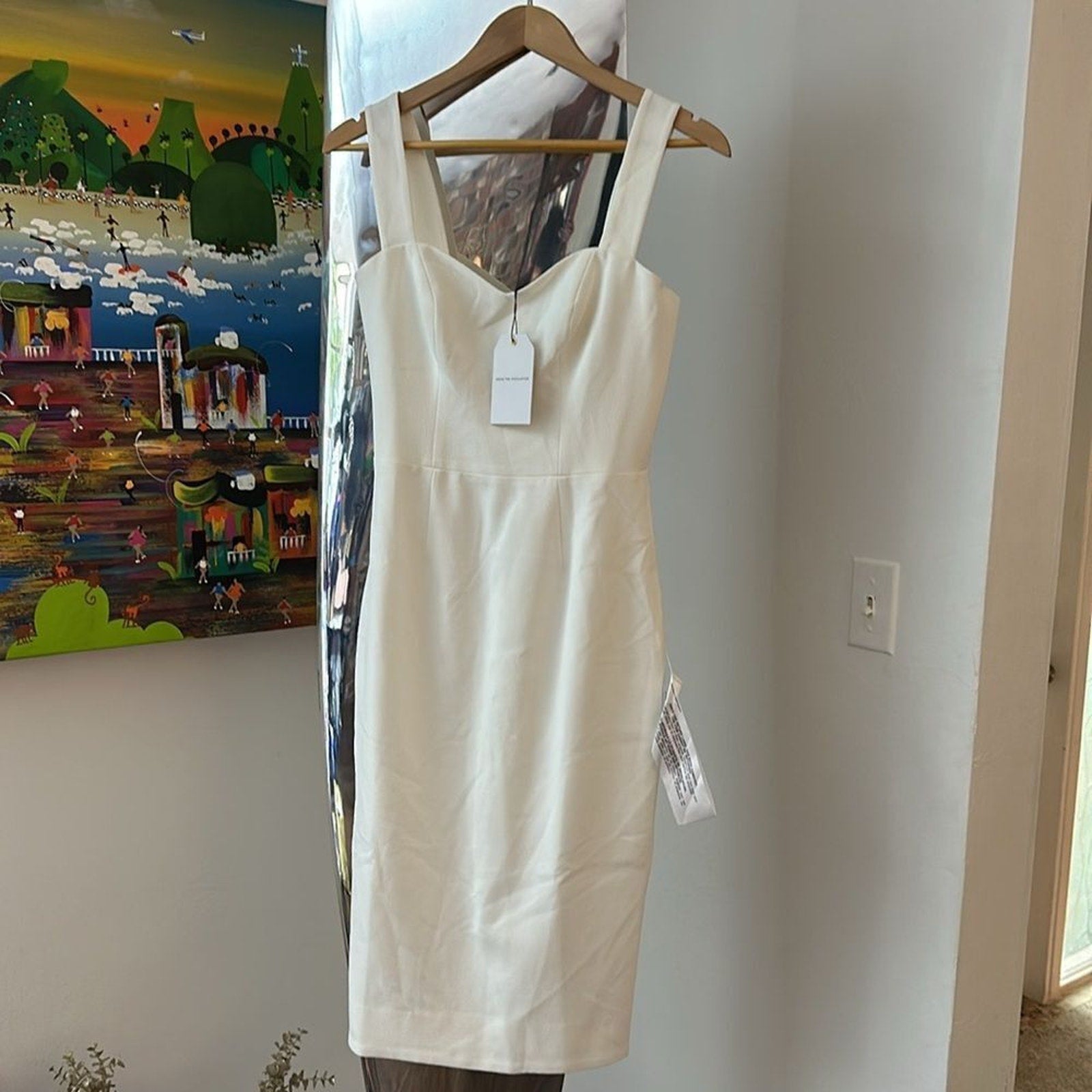 NWT Nicole Sweetheart Neck Cocktail Dress DRESS THE POPULATION - size S