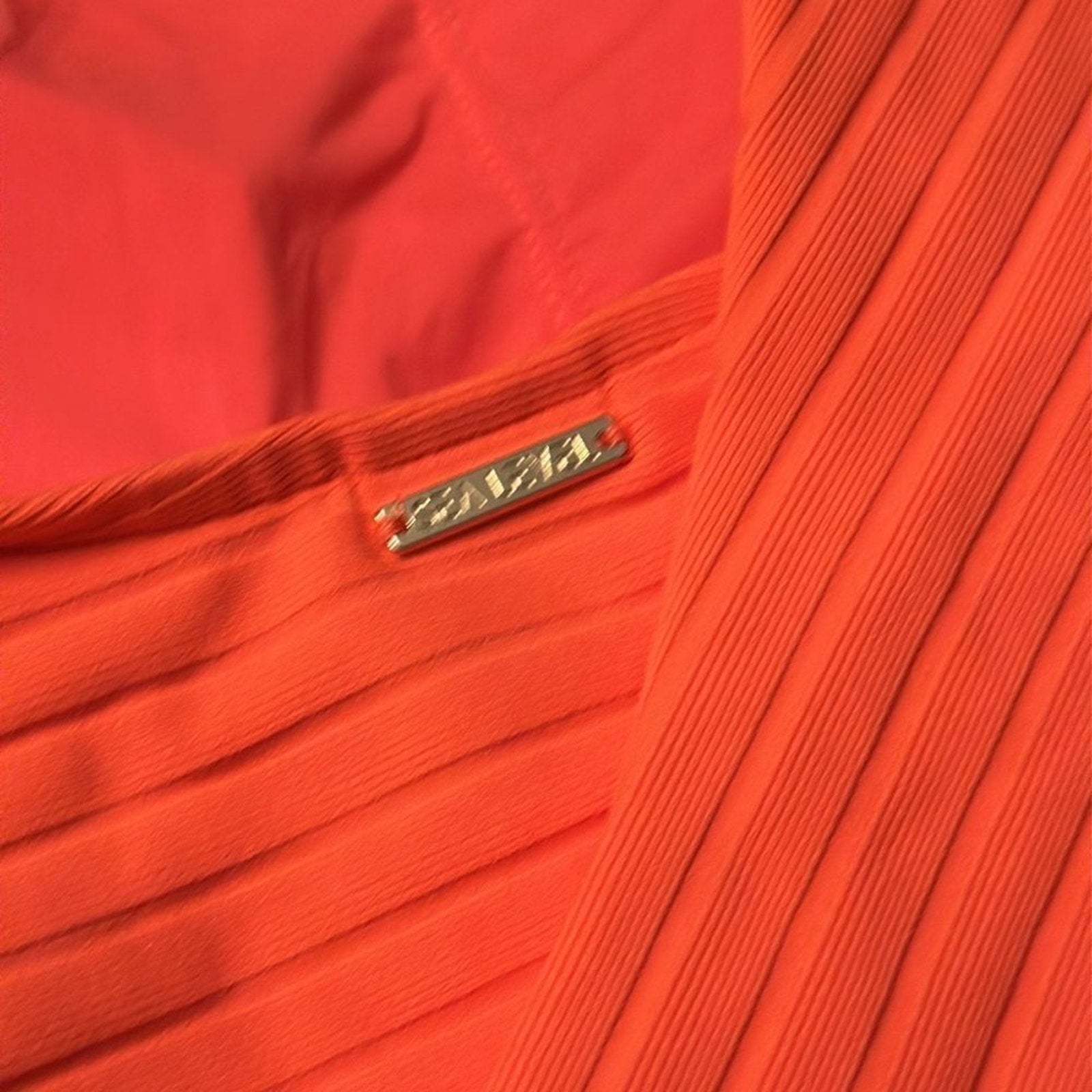 NEW Sea Level One Shoulder One Piece Swimsuit Tangerine - 8