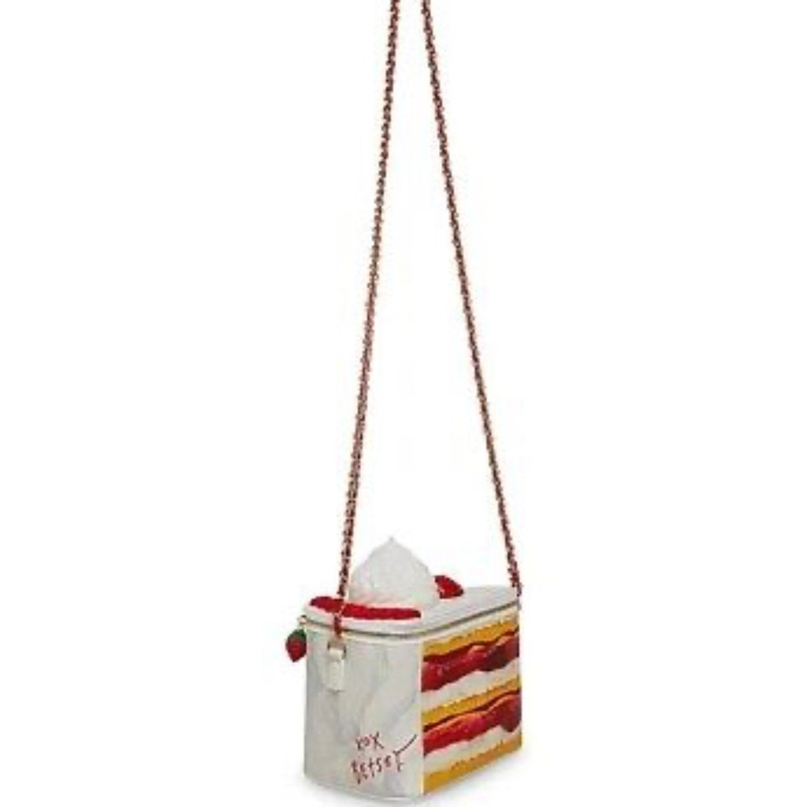 NEW Betsey Johnson Kitsch Rhinestone Strawberry Shortcake Crossbody Bag
