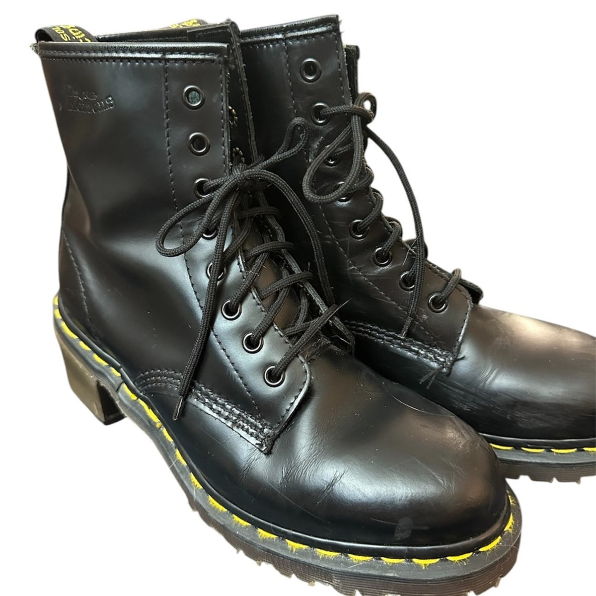 Dr Martens Vintage RARE LEATHER LACE UP BOOTS - size 9 US ladies display picture 1