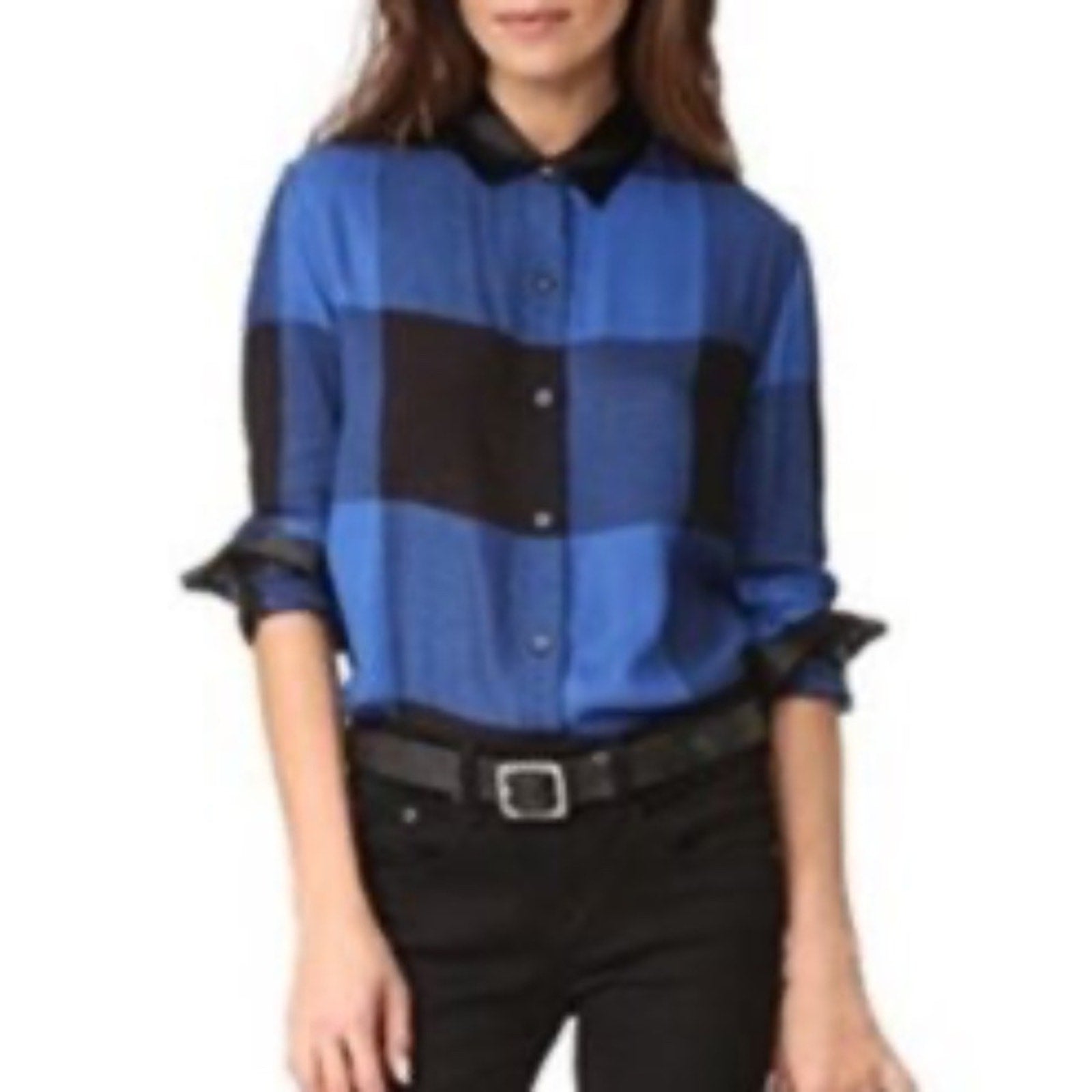 Rag & Bone Plaid Blouse - size XS