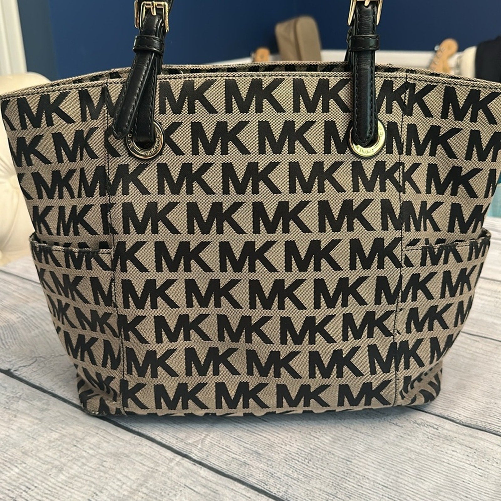 Micheal Kors Vintage Canvas Tote