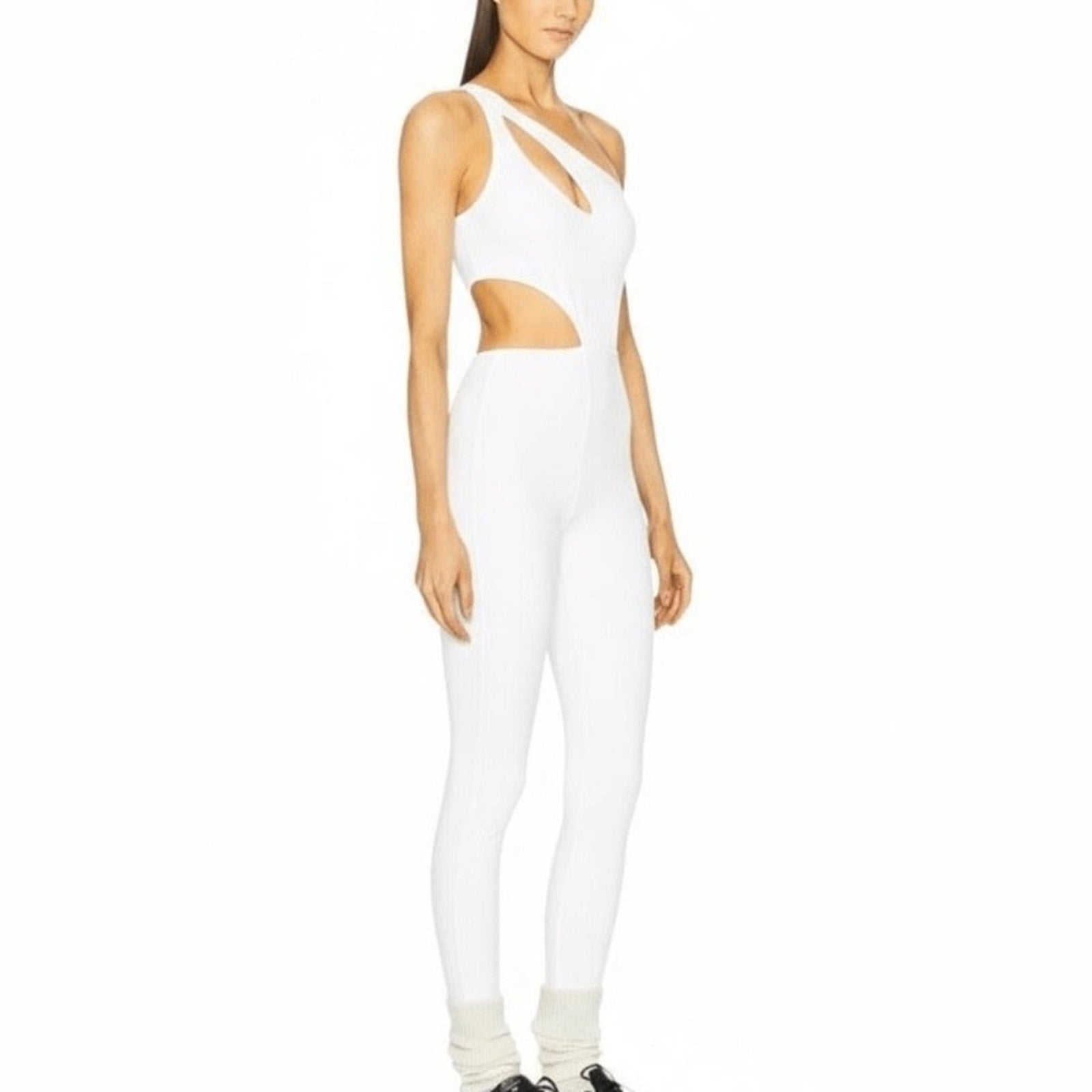 NWT Gigi C Rory Jumpsuit Ivory Snakeskin - size small