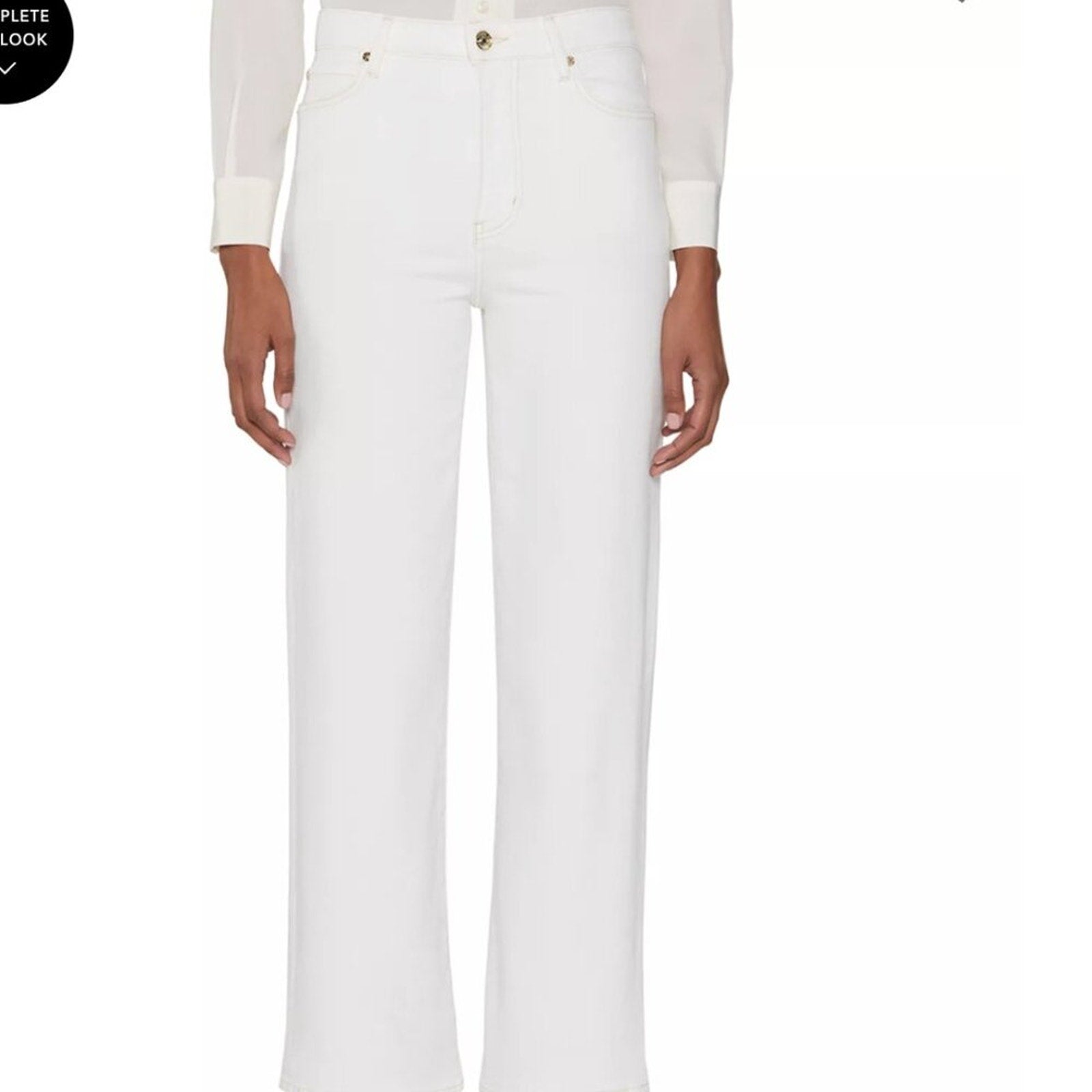 FRAME The Wide High Rise Jeans in Au Natural - size 28