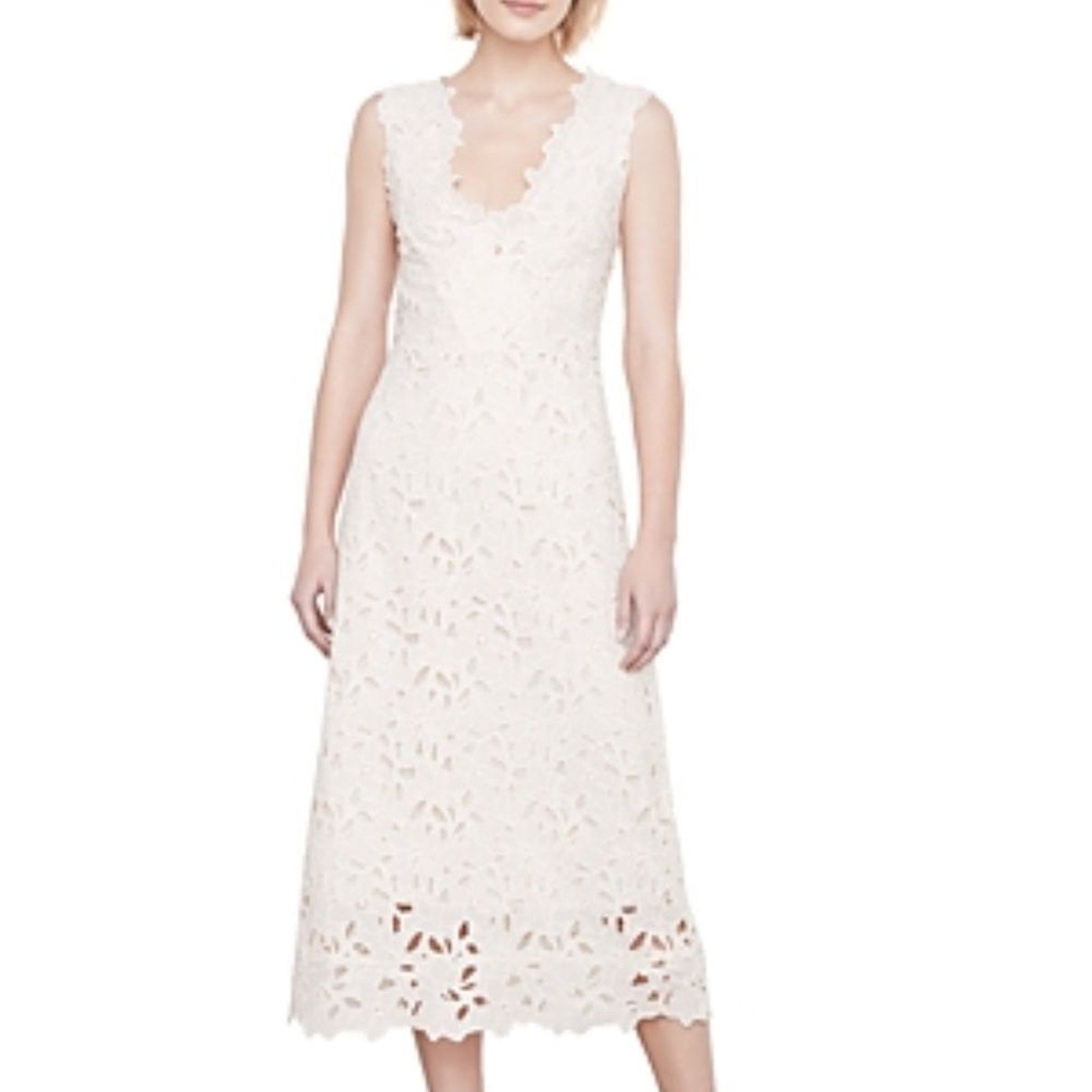 NEW Vince Nouveau Lace V-Neck Dress - size 2