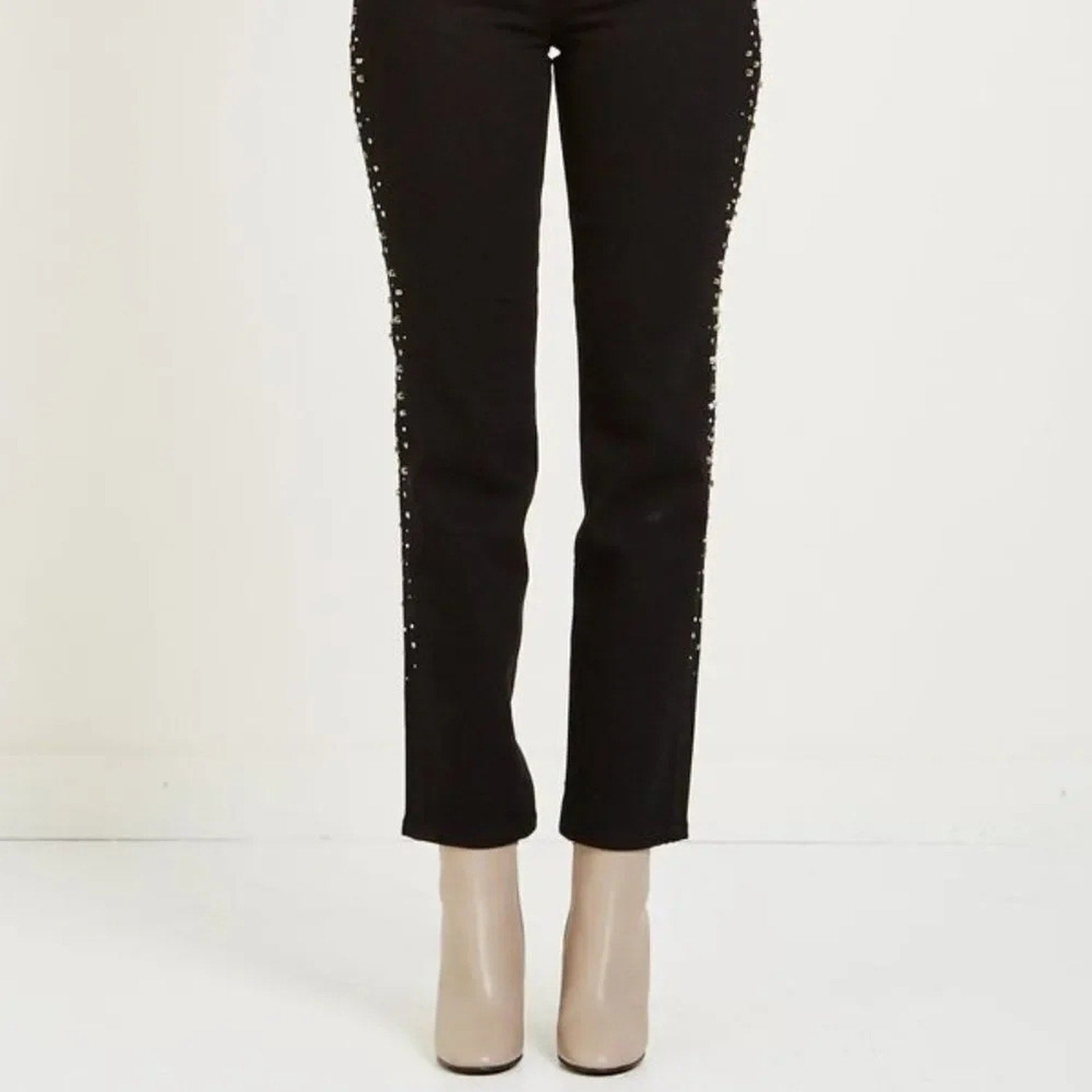 NEW AG THE ISABELLE JEANS IN SUPER BLACK METEOR SHOWER