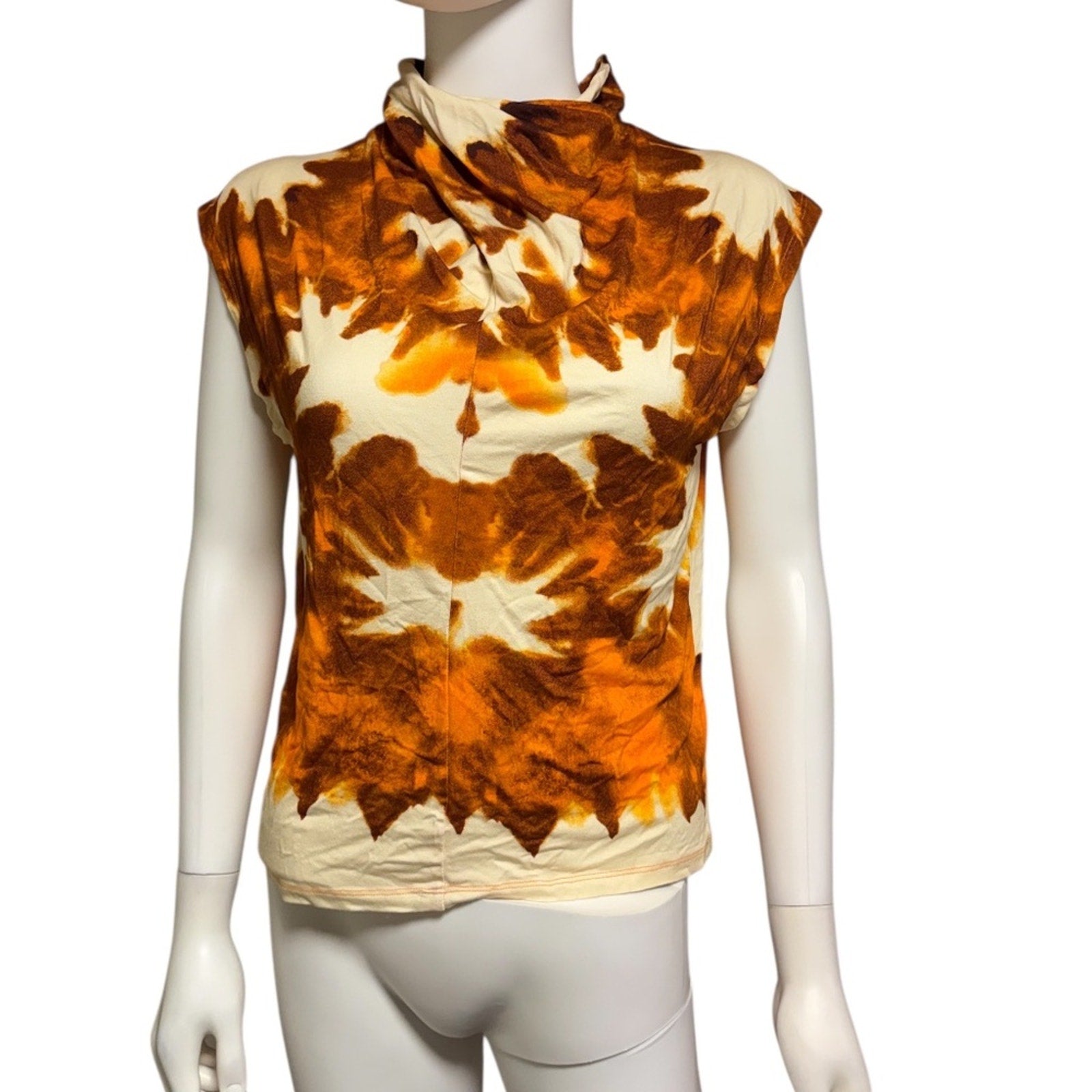 Desigual Tie Dye Draped Top - size M