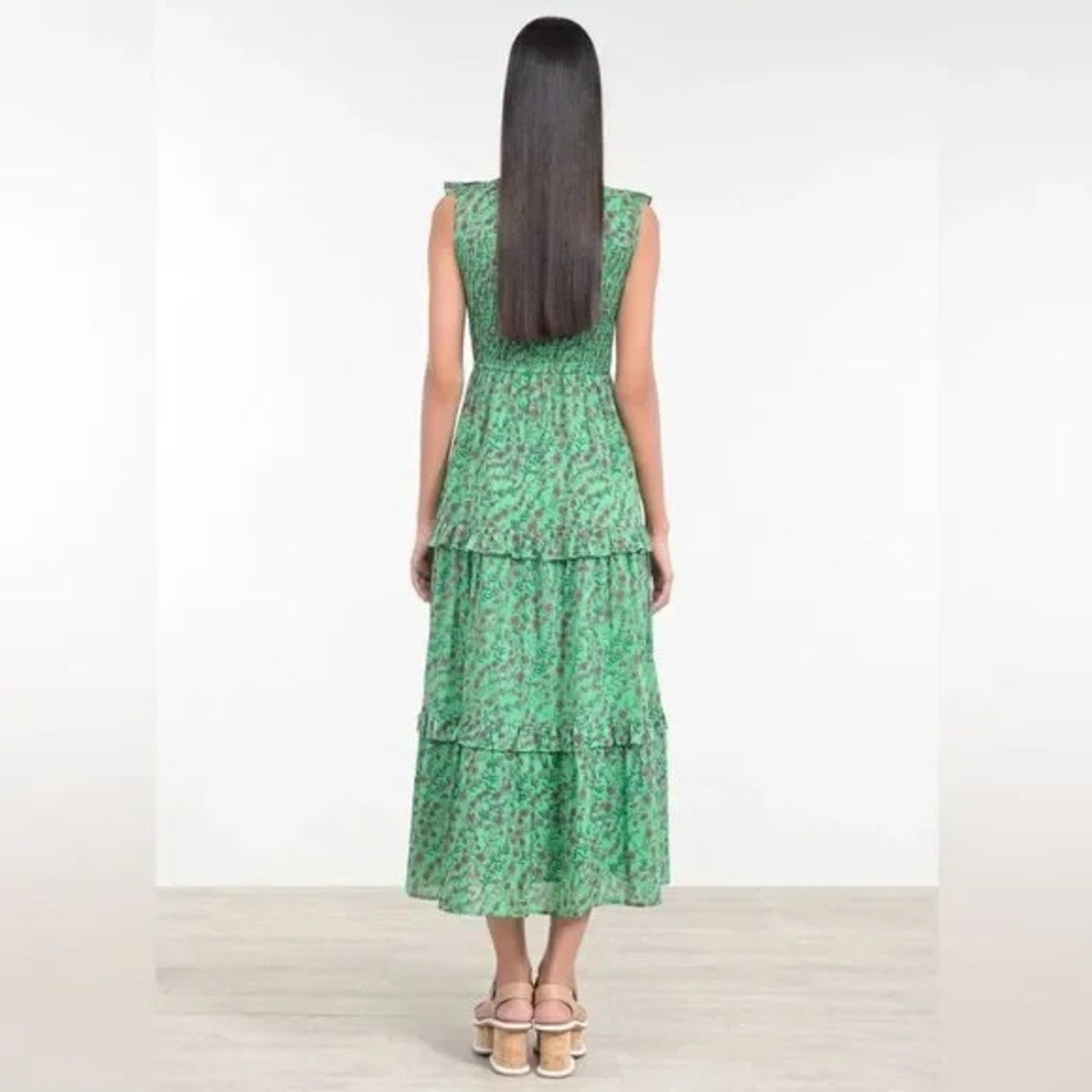 Banjanan Iris Tiered Ruffled Dress - size XS