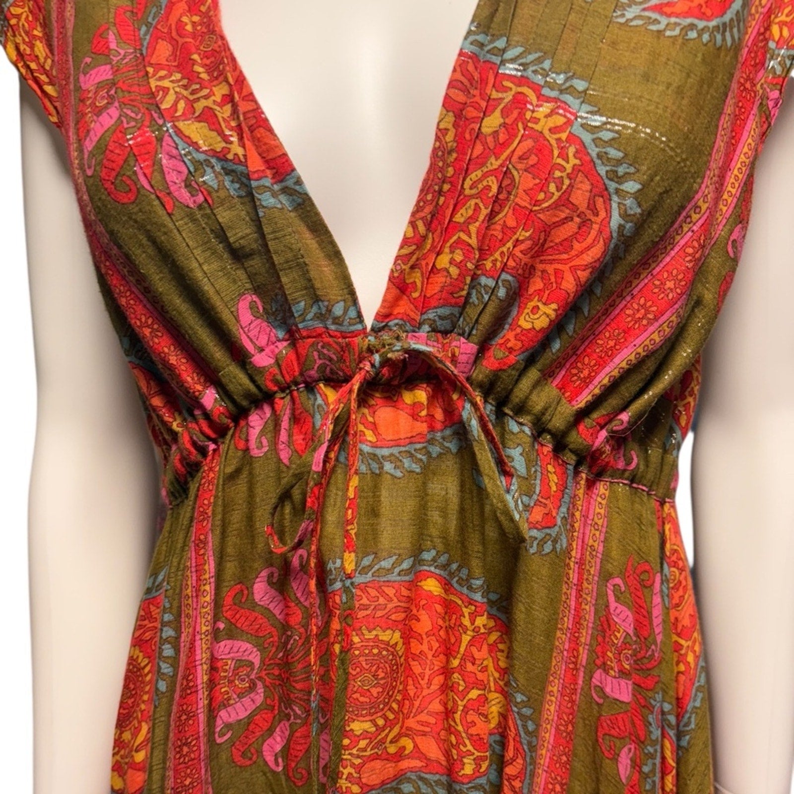 Farm Rio metallic cover up dress - size M