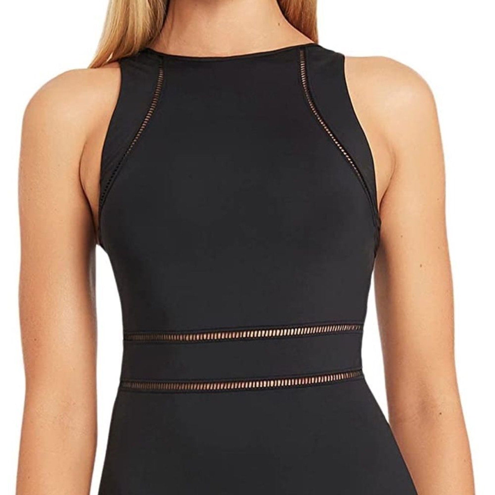 NEW Sea Level Swim High Neck Multifit One Piece Black - size 10