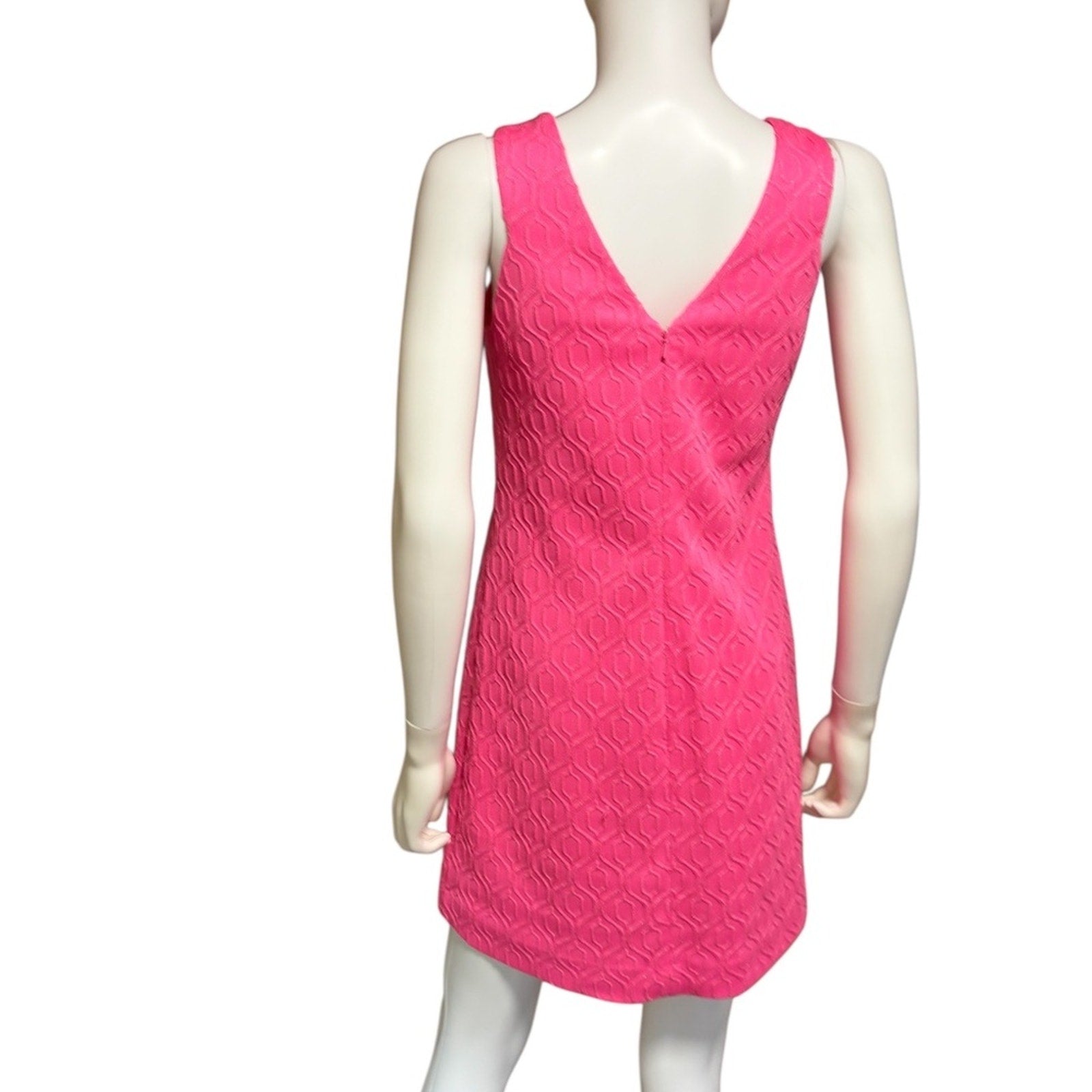 Lilly Pulitzer mango retro knit jacquard tropical pink dress - size small