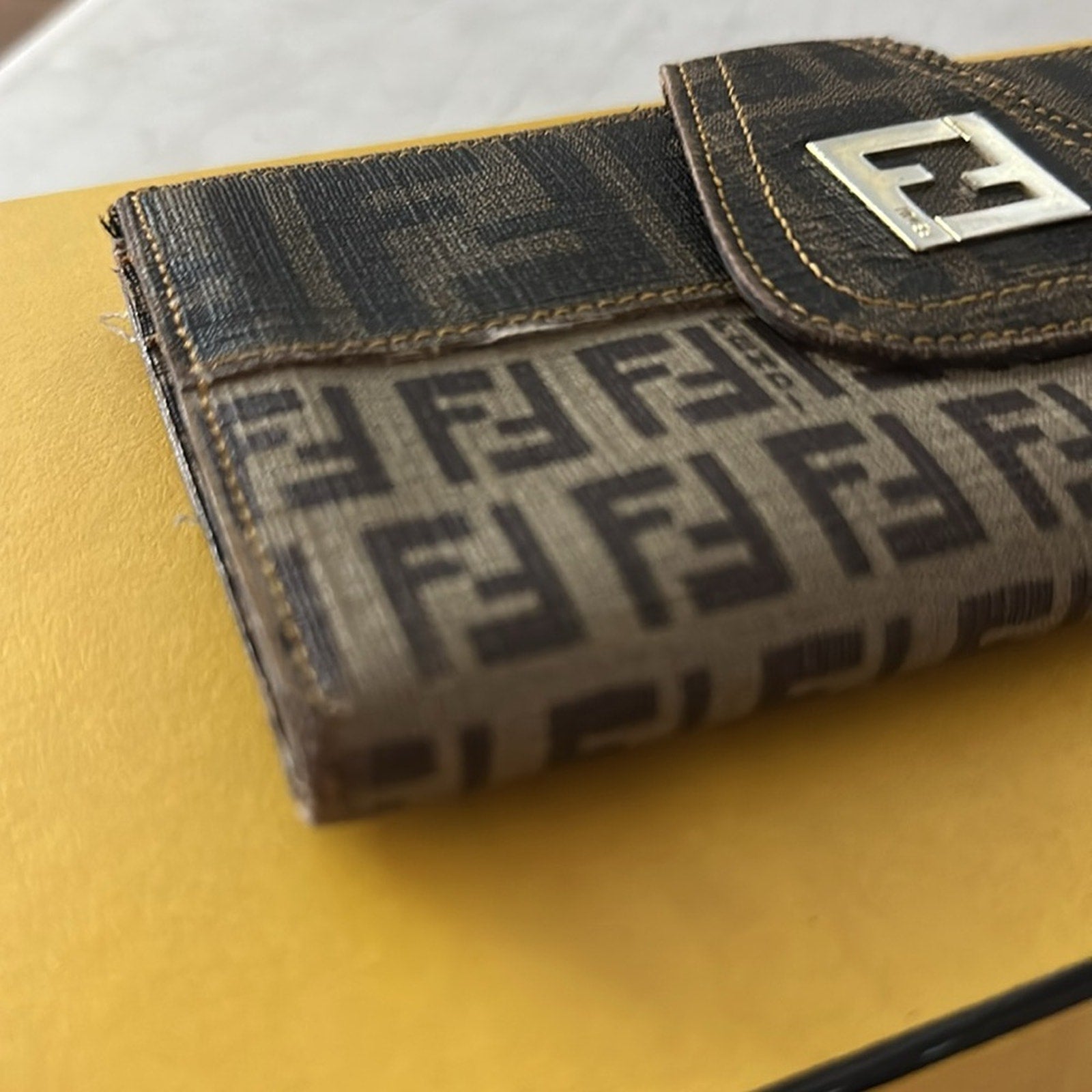FENDI Zucca Canvas Wallet