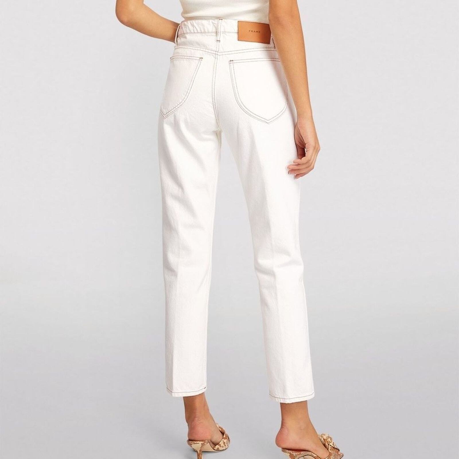 NWT FRAME Le Italien Straight Jeans blanc - size 25