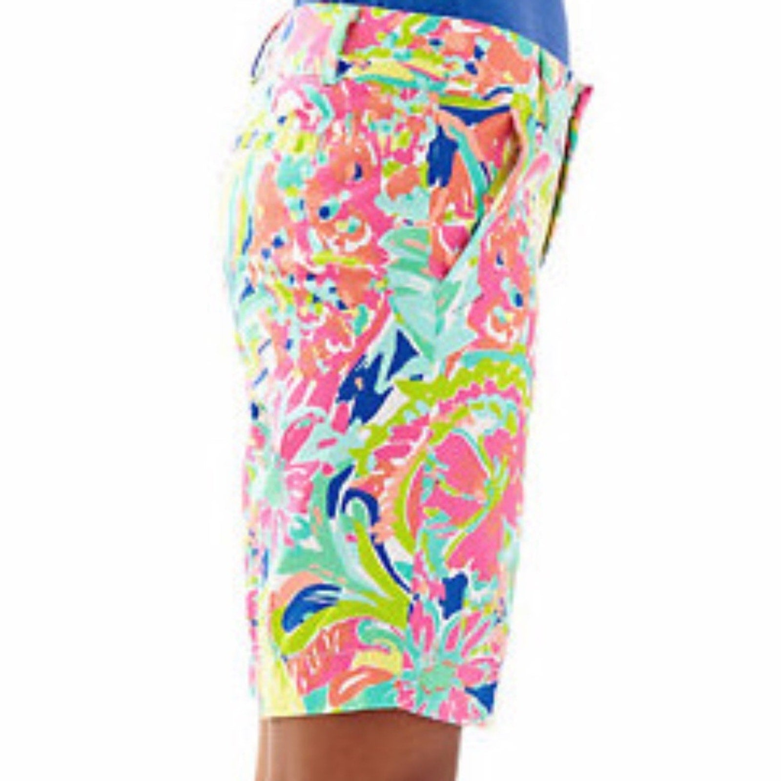 Lilly Pulitzer Chipper Casa Banana Print Bermuda Shorts - size 4