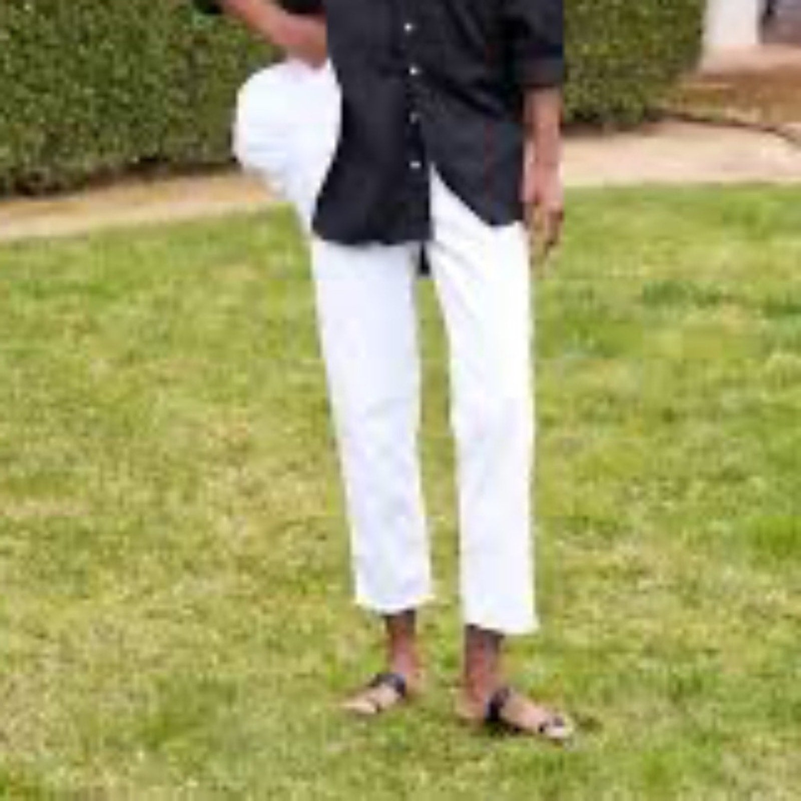 Frank & Eileen - Wicklow The Italian Chino in White - size 4