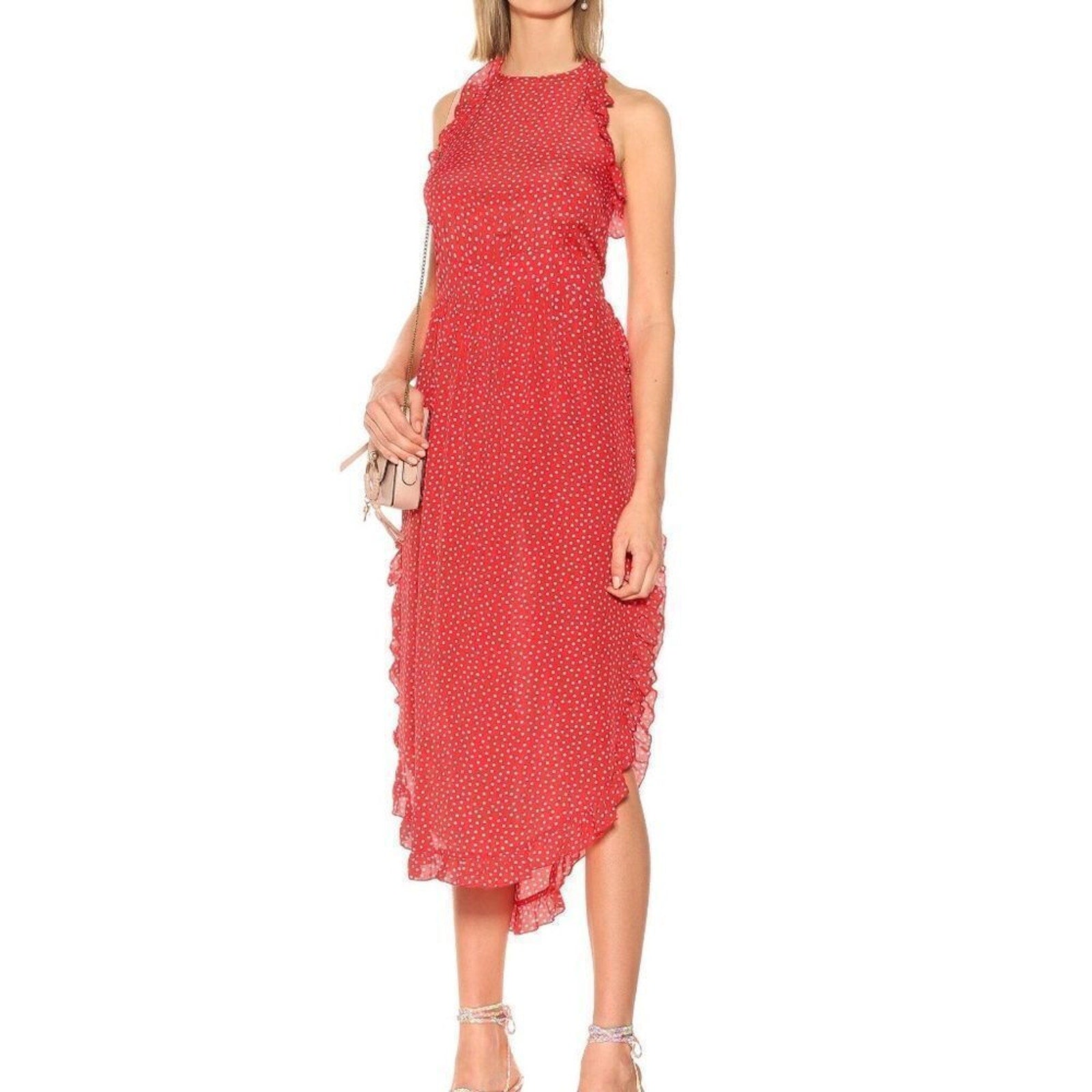 NEW See By Chloe - Polka-dot crêpe midi dress - size 10 (US) / 42 (FR)
