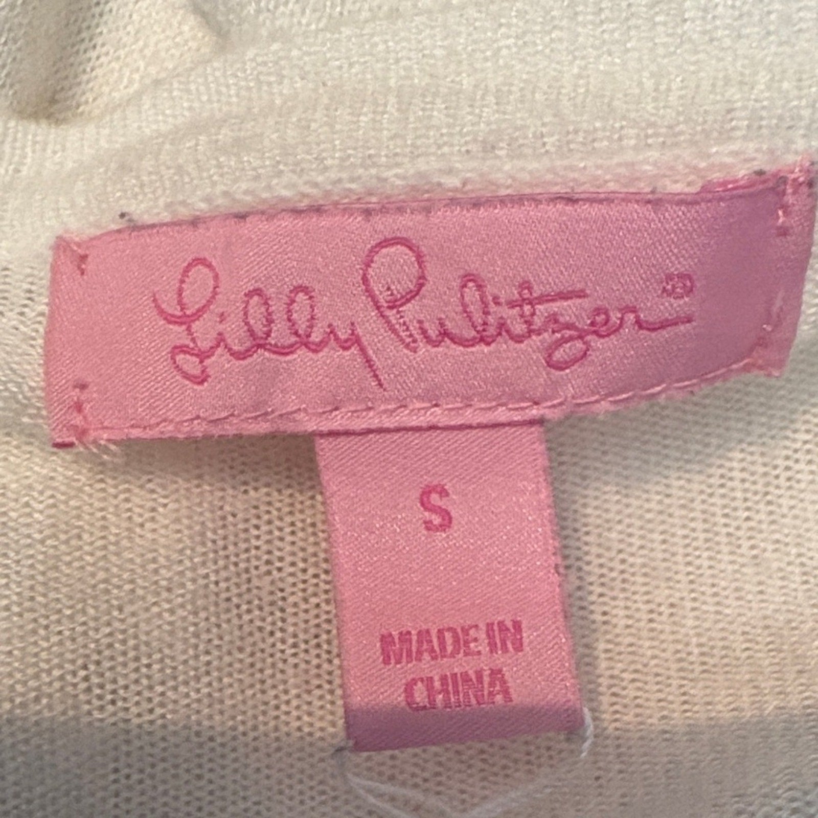 Lilly Pulitzer White Cardigan - Small