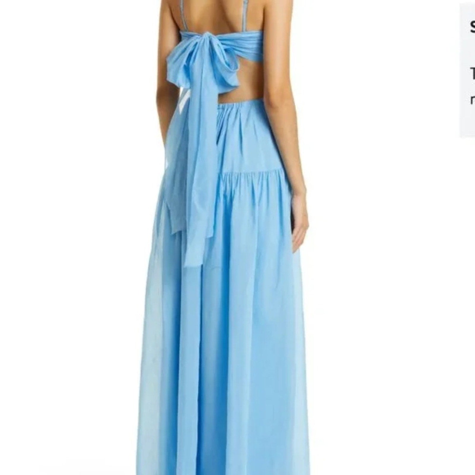 REBECCA TAYLOR Monarch Fleur Cutout Maxi Dress - size 8