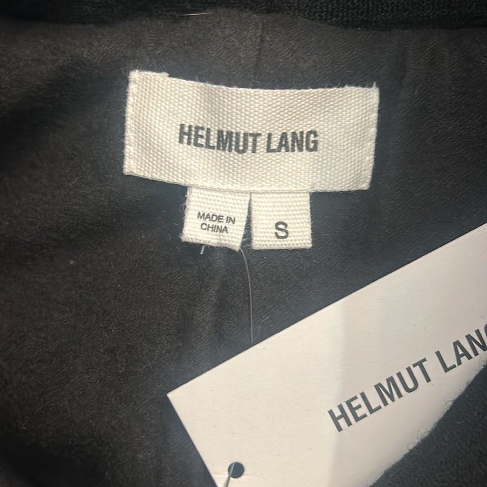 NWT Helmut Lang Strata Leather Sleeve Quilted Jacket - size small