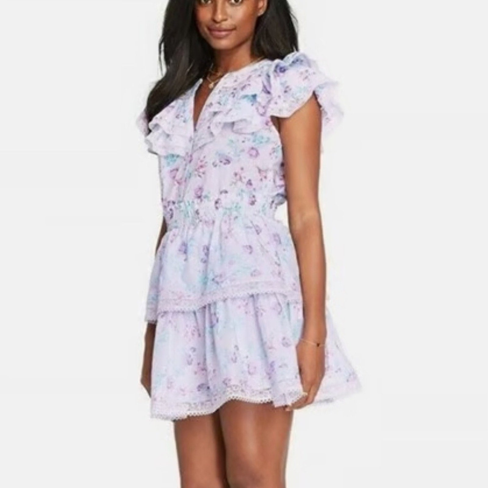 NWT LoveShackFancy X Target Lou double ruffle dress - size M