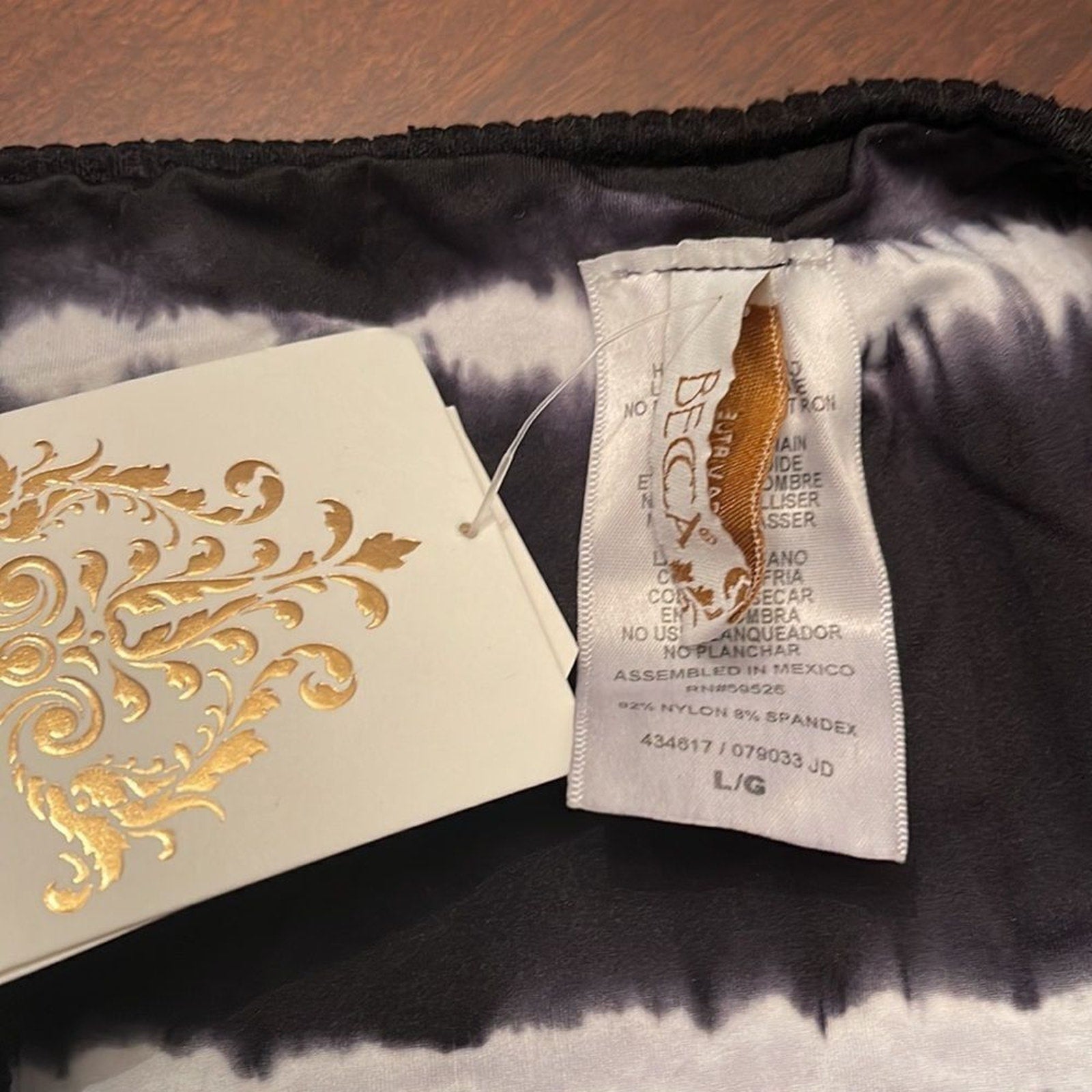 NWT Becca Iconic Swim High Waist Bikini Bottoms Black - size Large