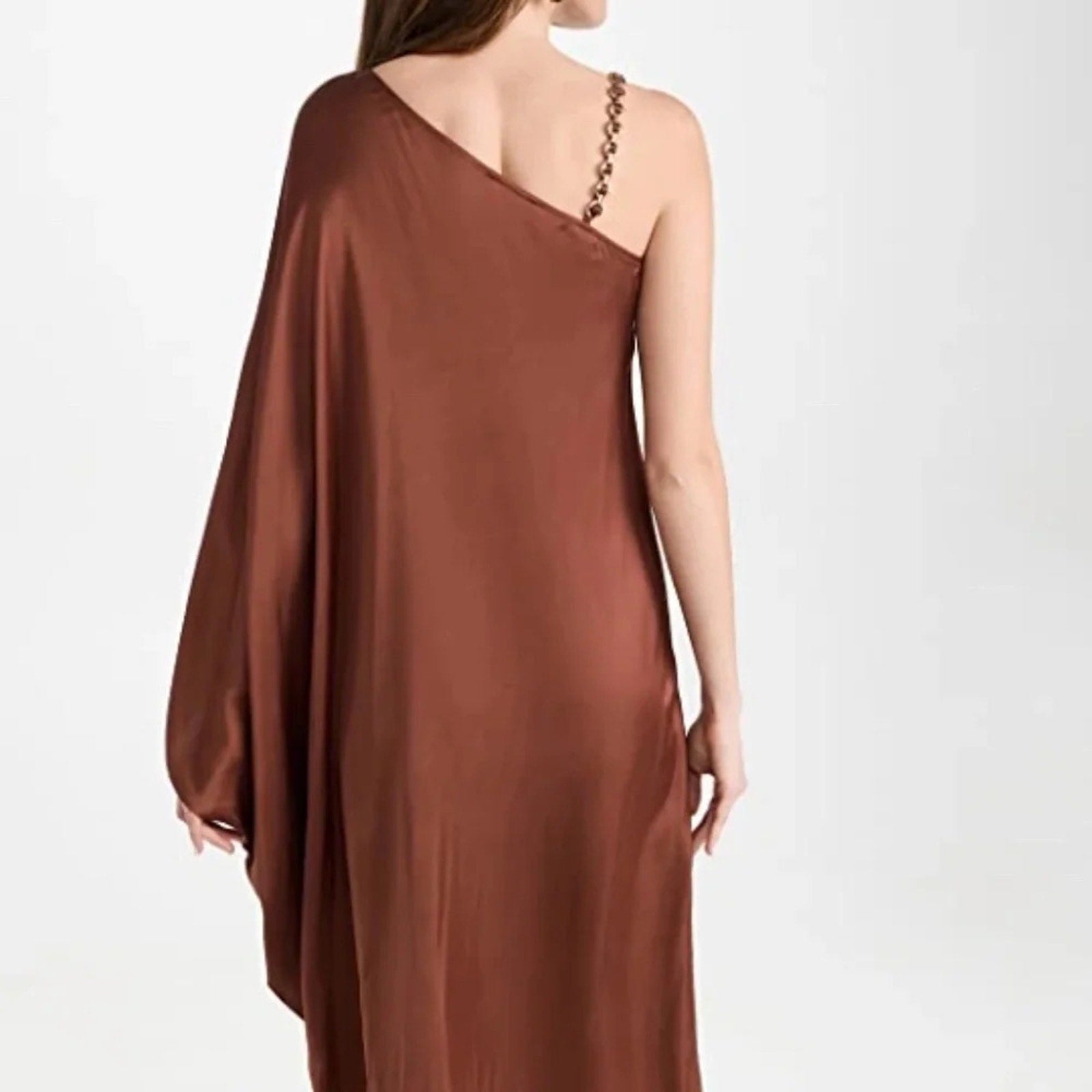 NWT L'AGENCE Kerry Kaftan Dress in Hickory - size Large