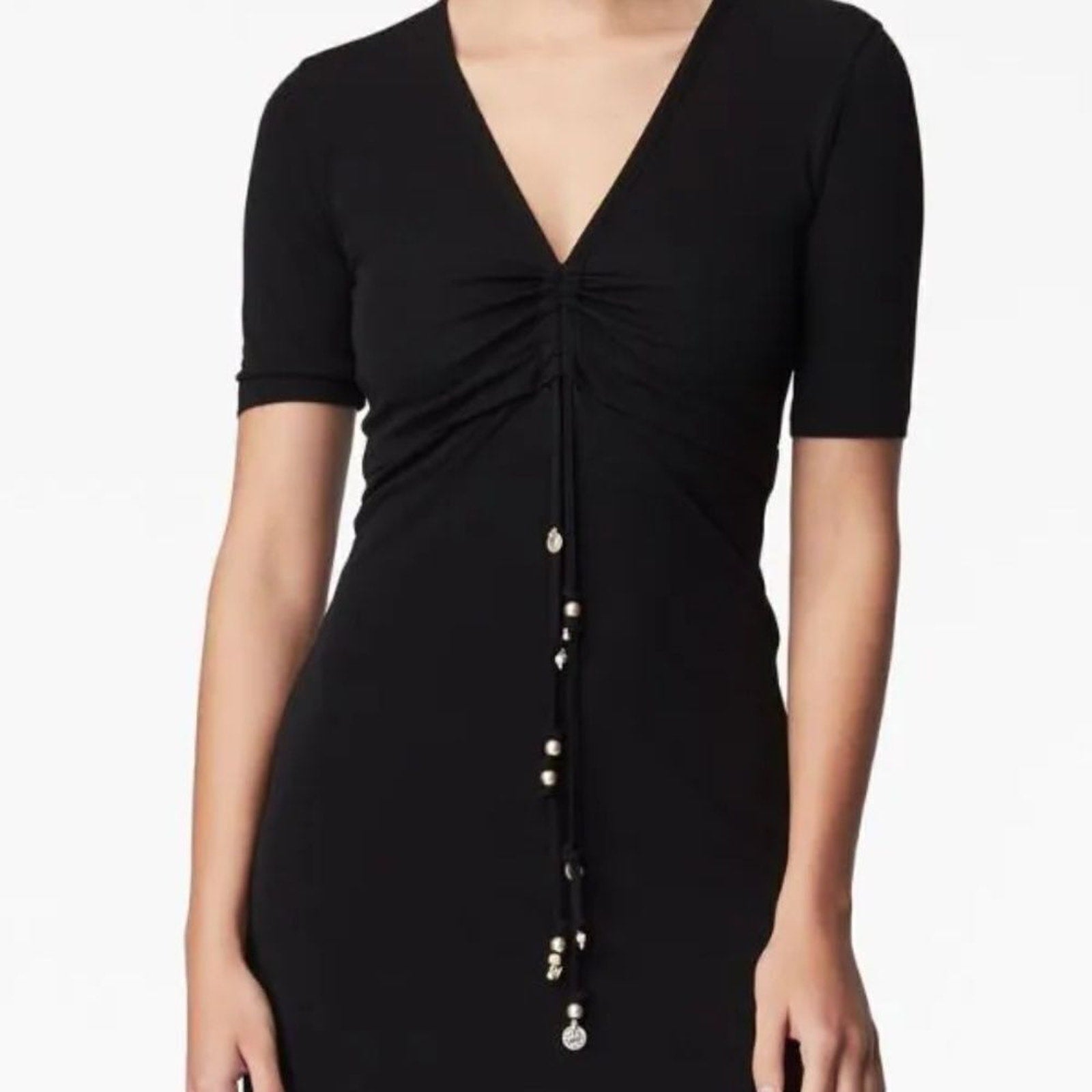 NWT ALTUZARRA Panya ruched jersey maxi dress - size 14 (FR 46)