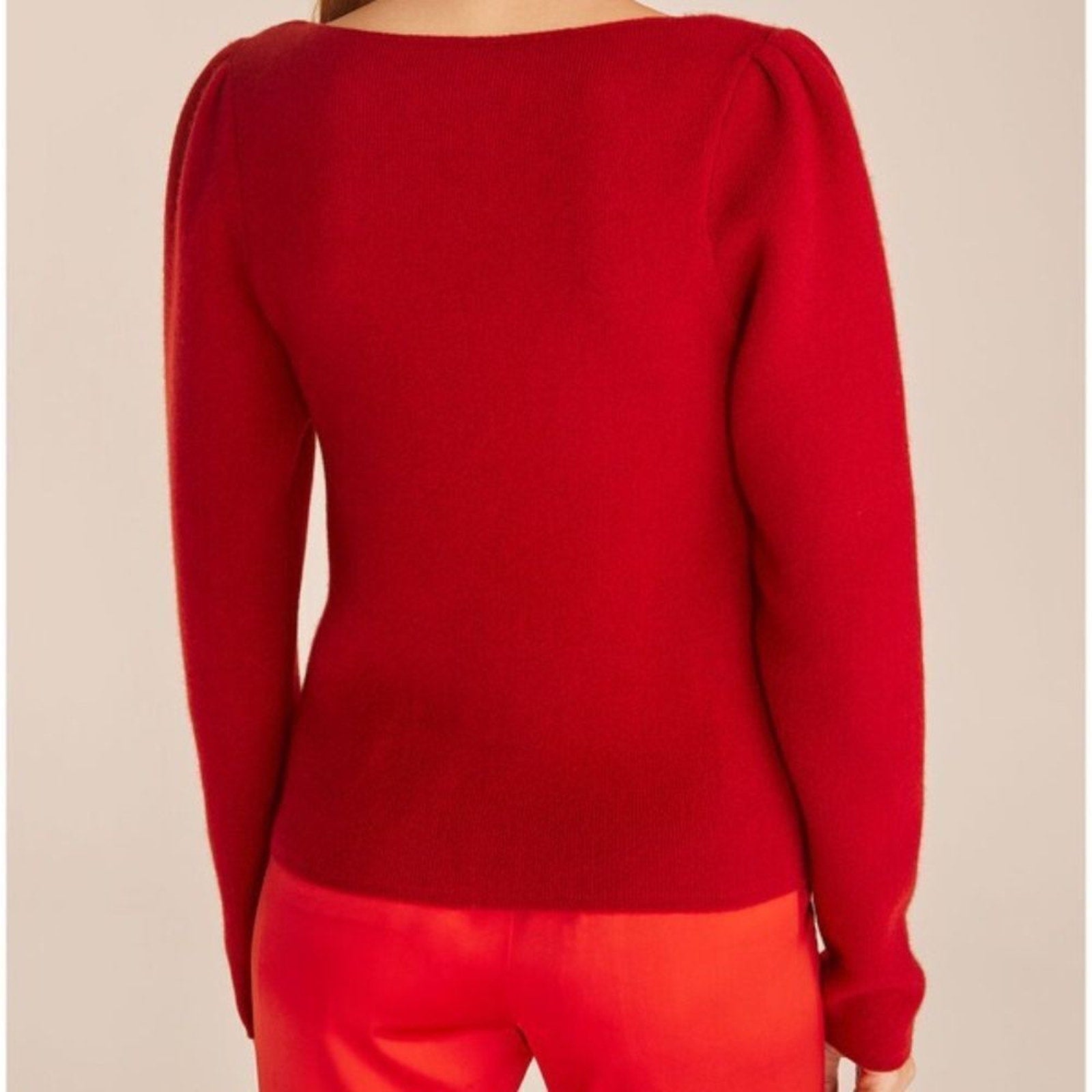 NEW REBECCA TAYLOR Double Faced Cashmere Sweater - size XL