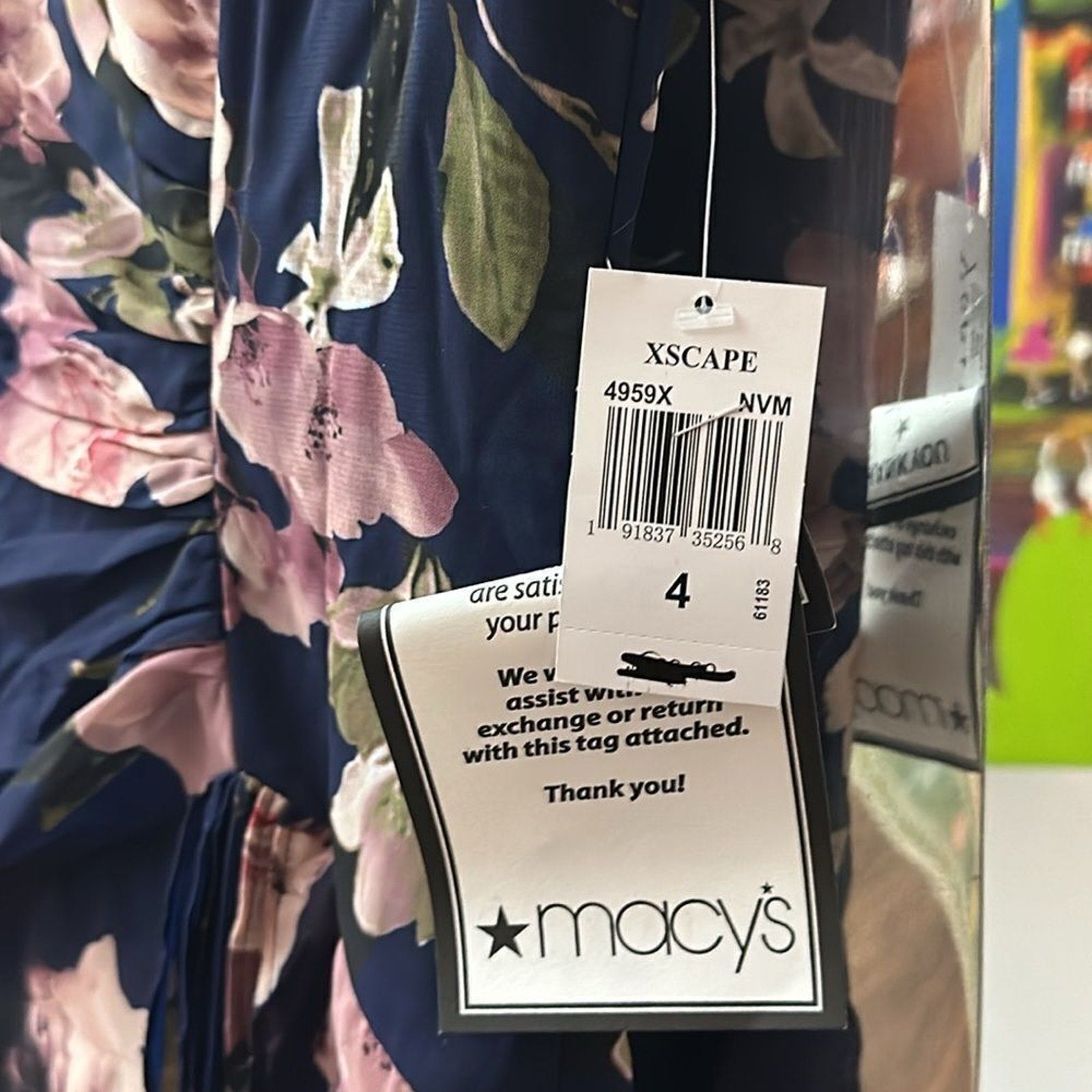 NWT Xscape SURPLICE TIERED MAXI DRESS - size 4