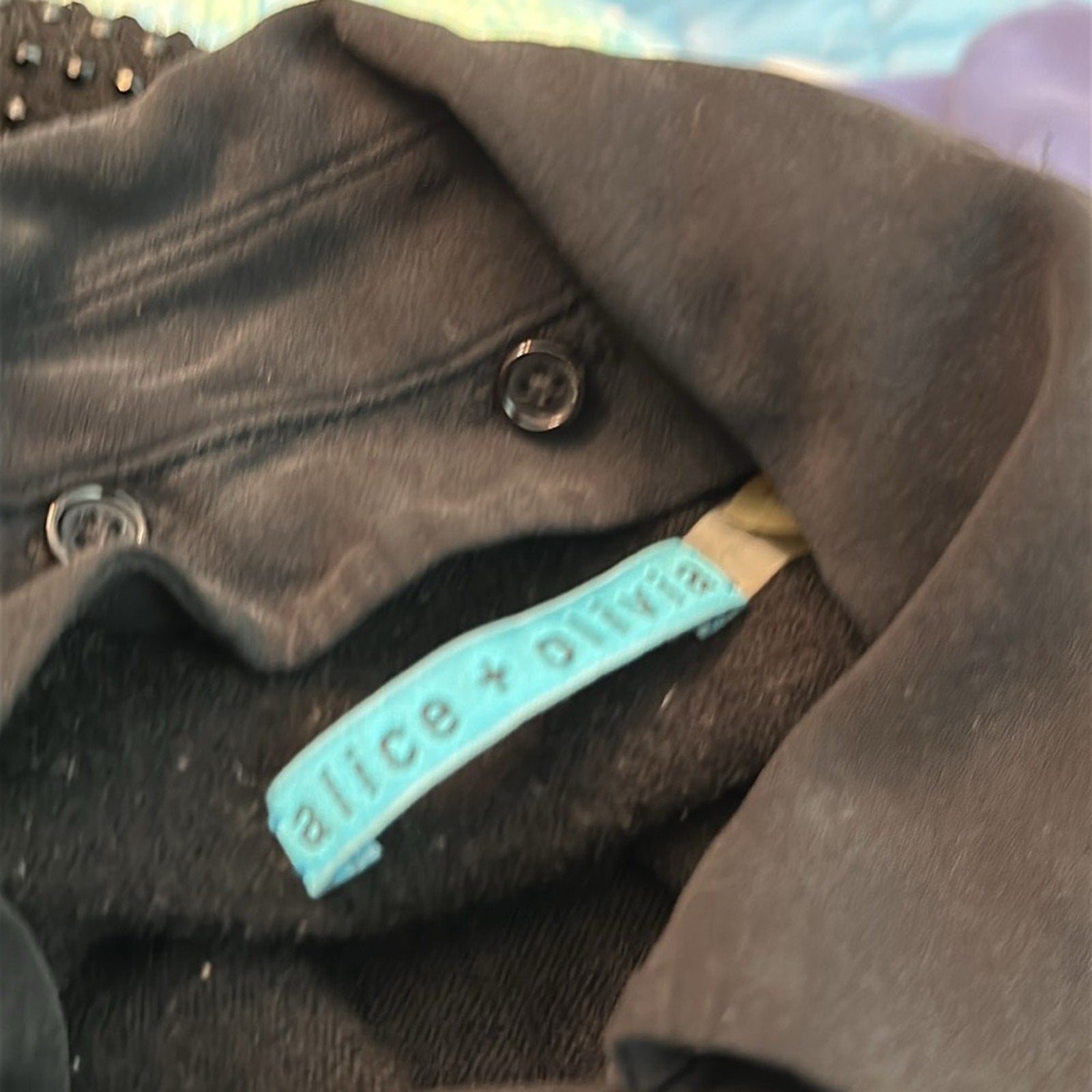 Alice + Olívia embellished wool sweater detachable collar - size small