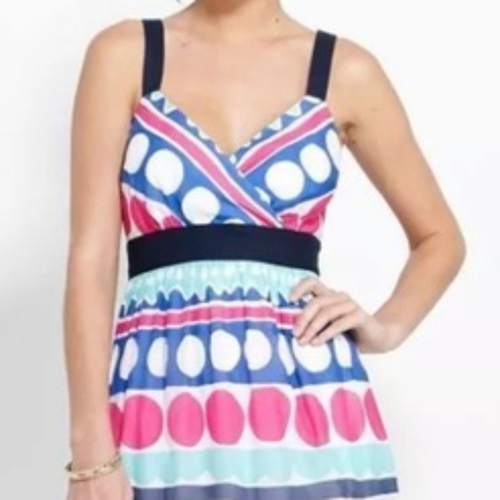 Vineyard Vines Caroline Stripe Ocean Splash Maxi - size 12