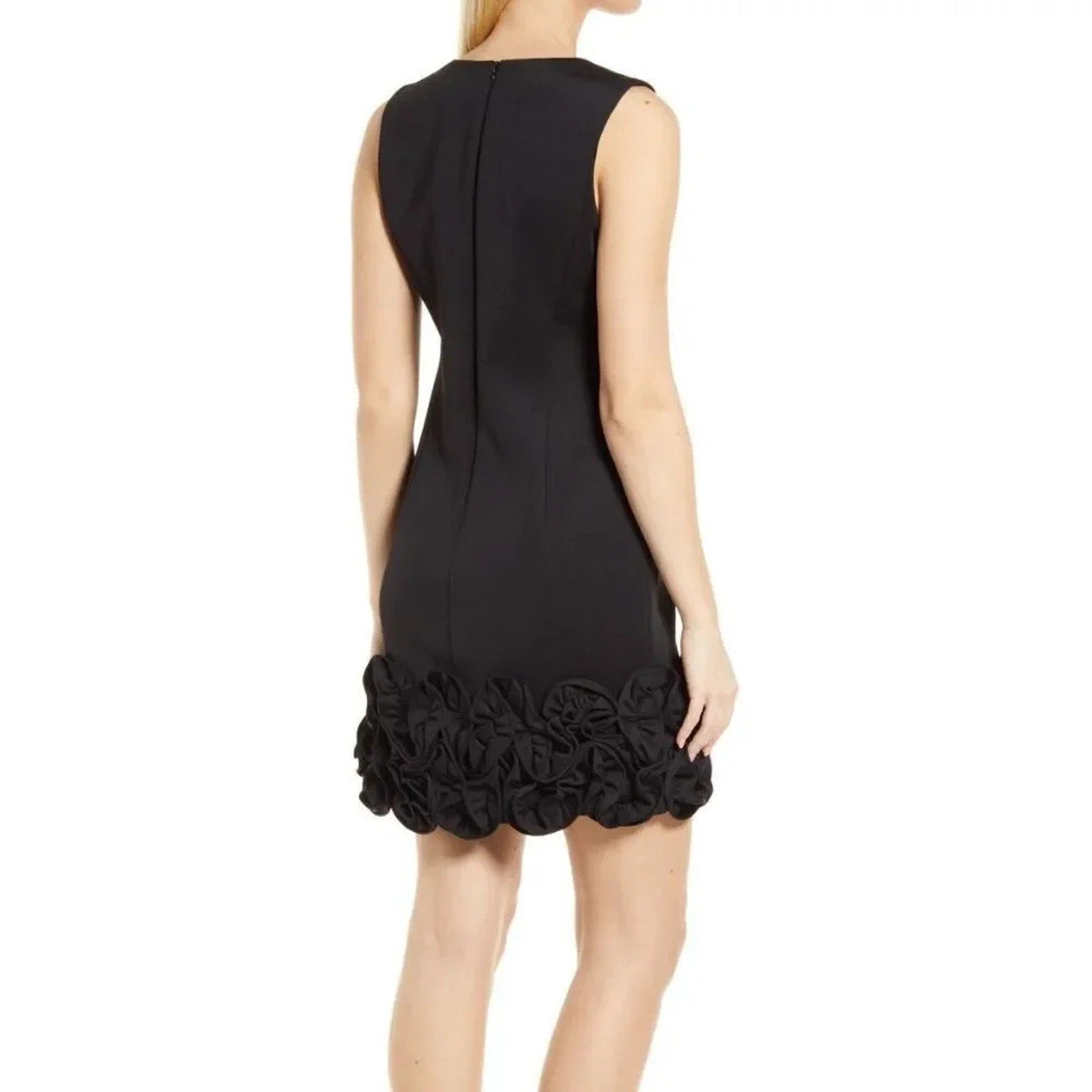 NWT Donna Ricco Women's Cupcake Hem Scuba Sheath Dress
