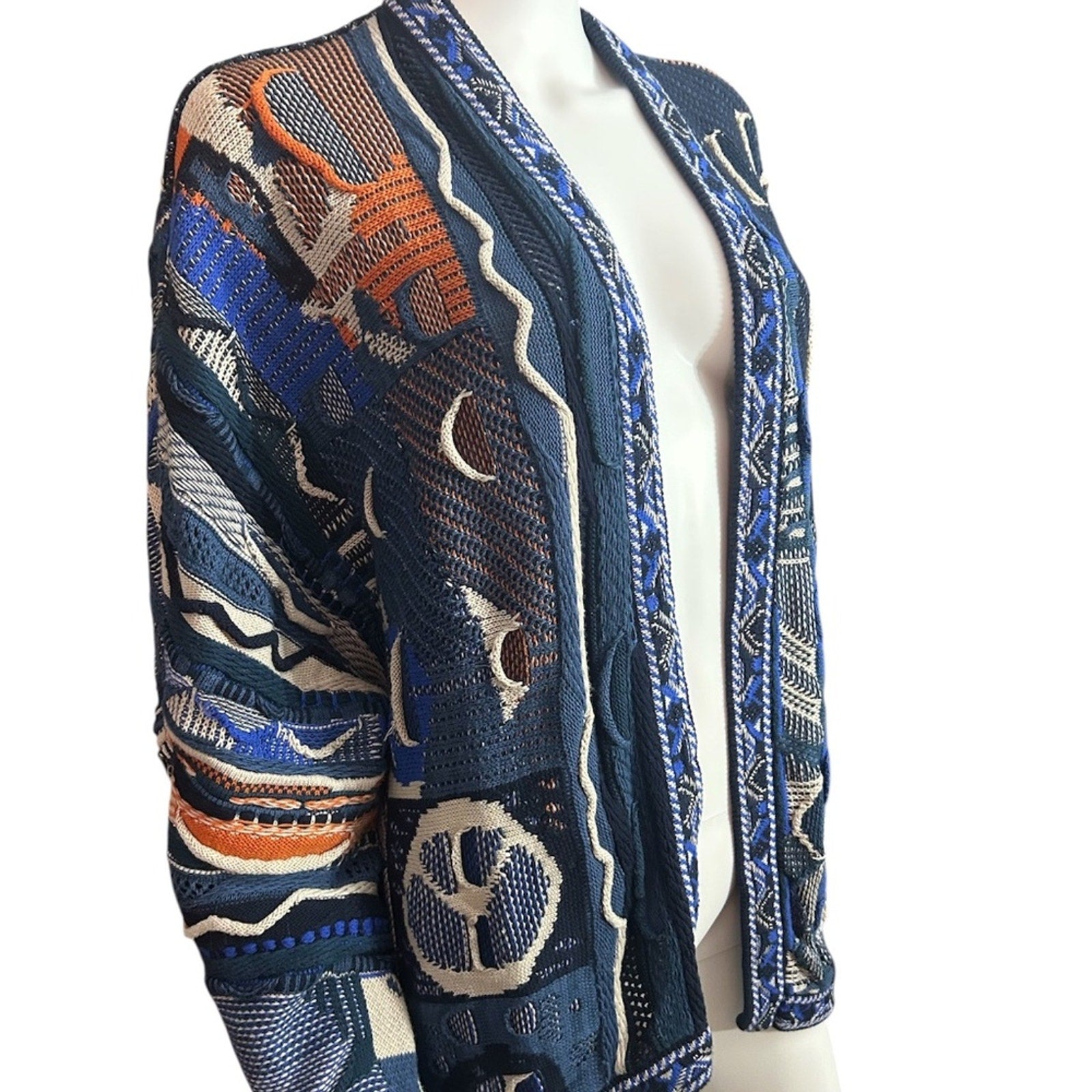 dept. anonym Blue boson cardigan - size Large