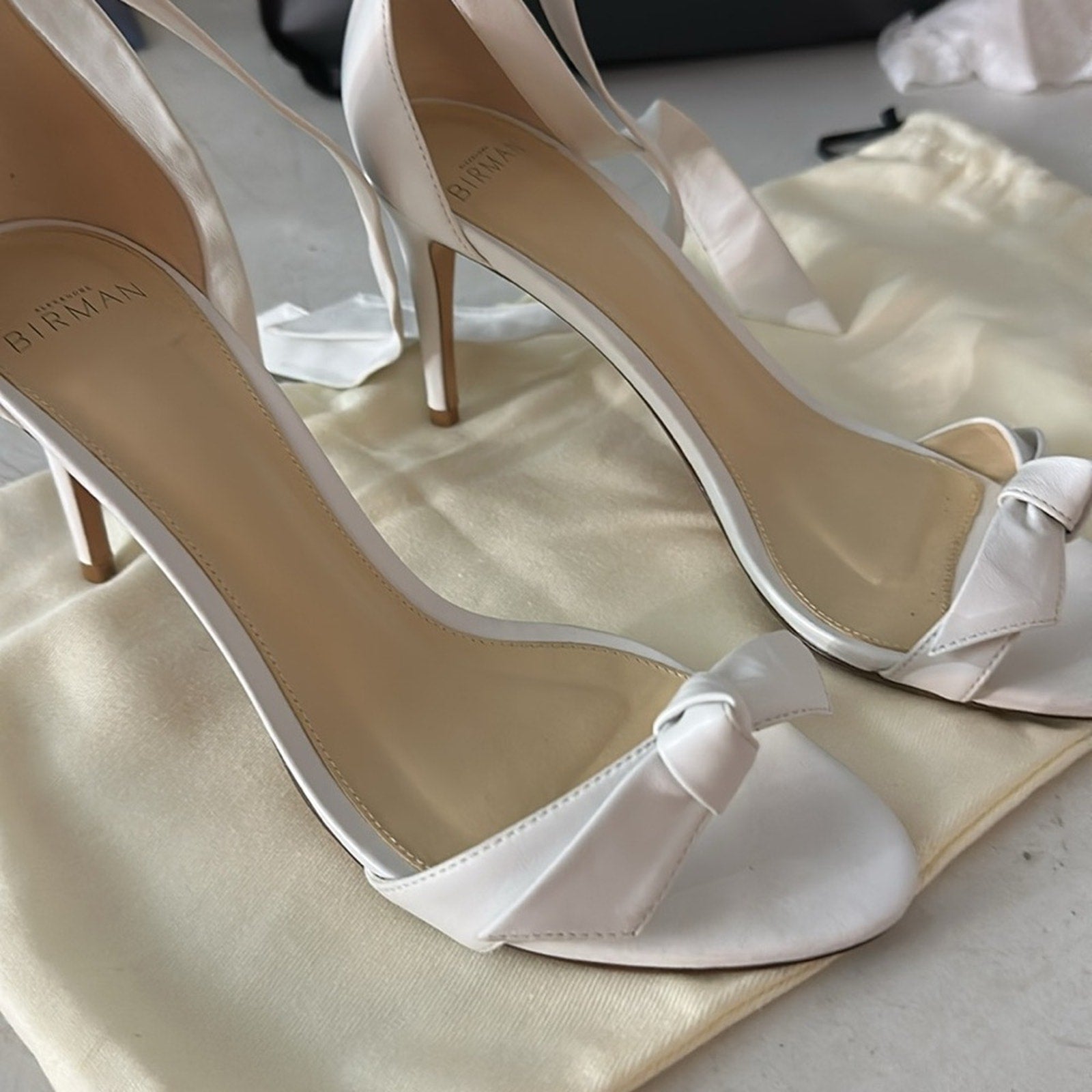 Alexandre Birman Women's Clarita Ankle Tie High Stiletto Heel Sandals -39