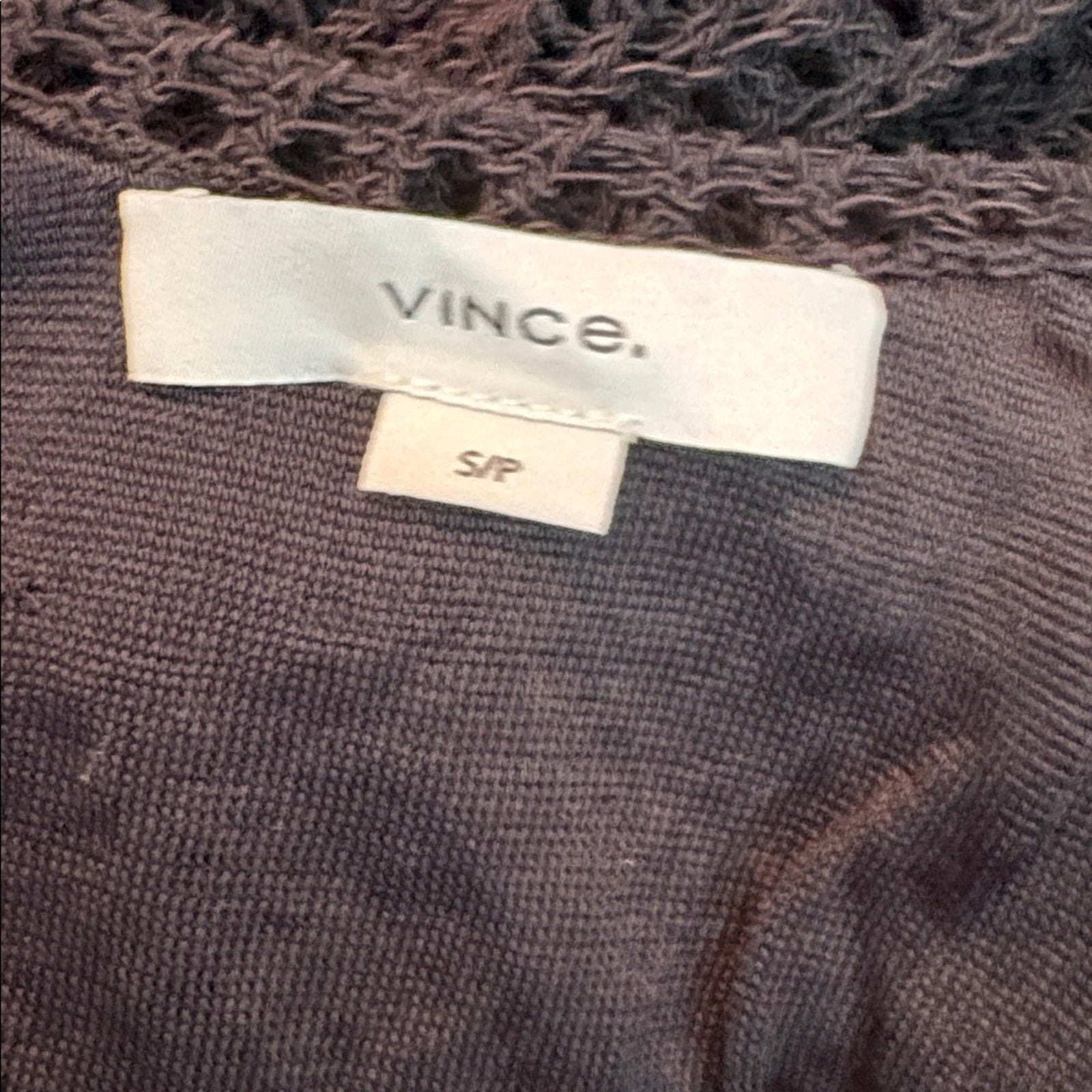 VINCE Women's Crochet Tank Top - size small - NWT
