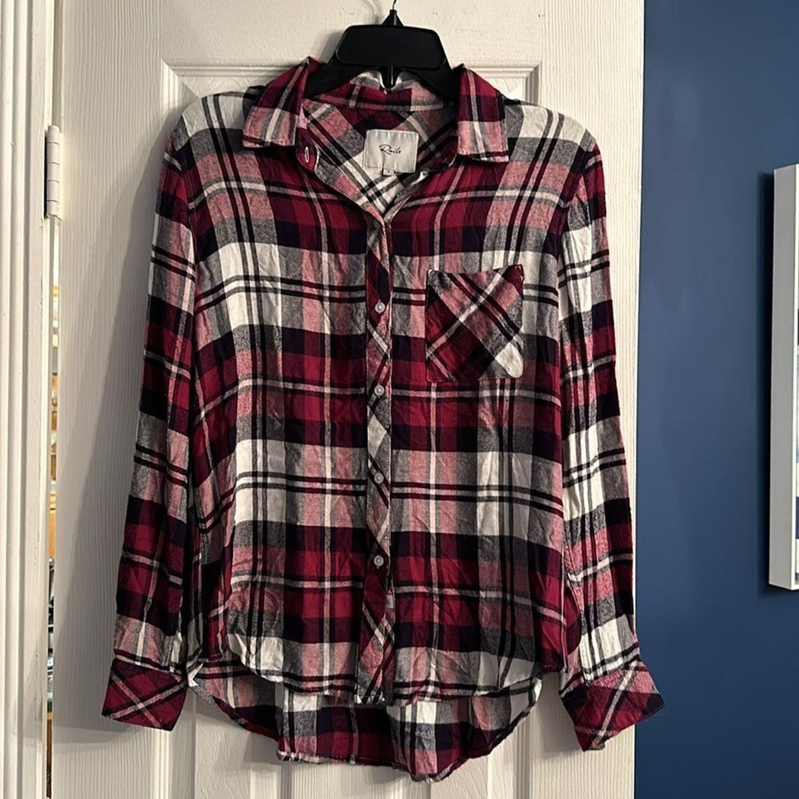 NEW Rails Hunter Lychee, Navy, & White - size small