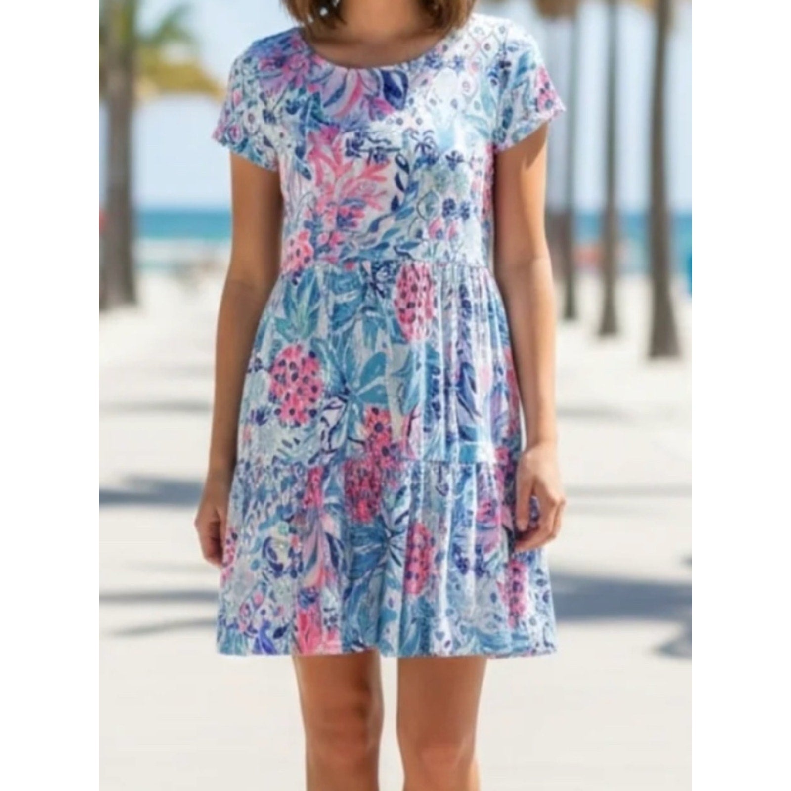 Lilly Pulitzer Geanna Mini Dress in Zanzibar Blue - M 🌟