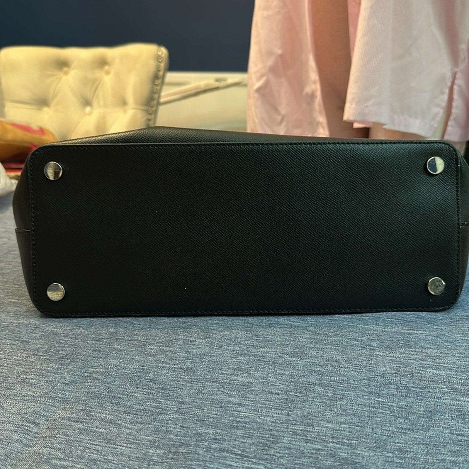 Black Micheal Kors laptop business Tote Bag large