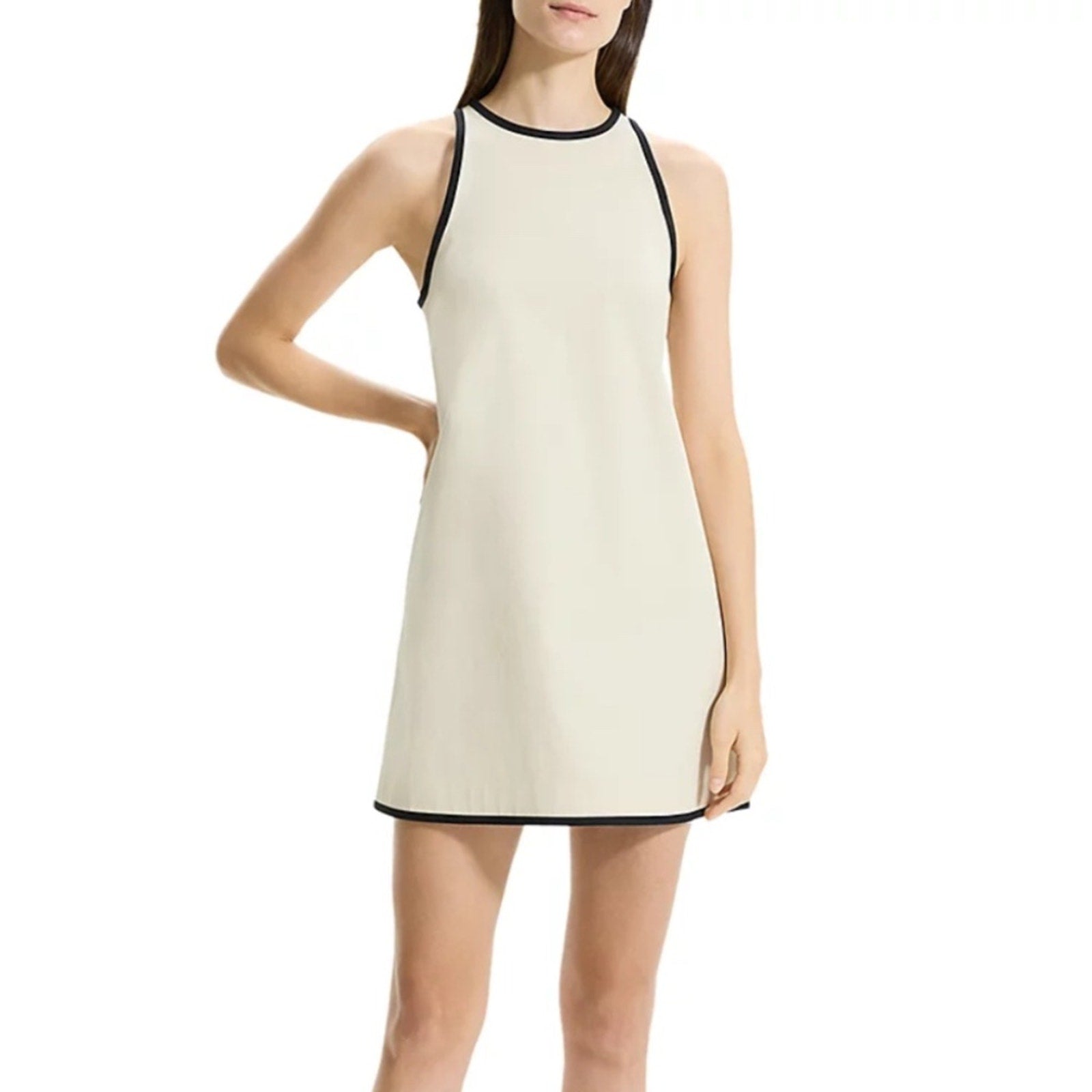 NEW Theory Contrast Trim Shift Dress - size 10