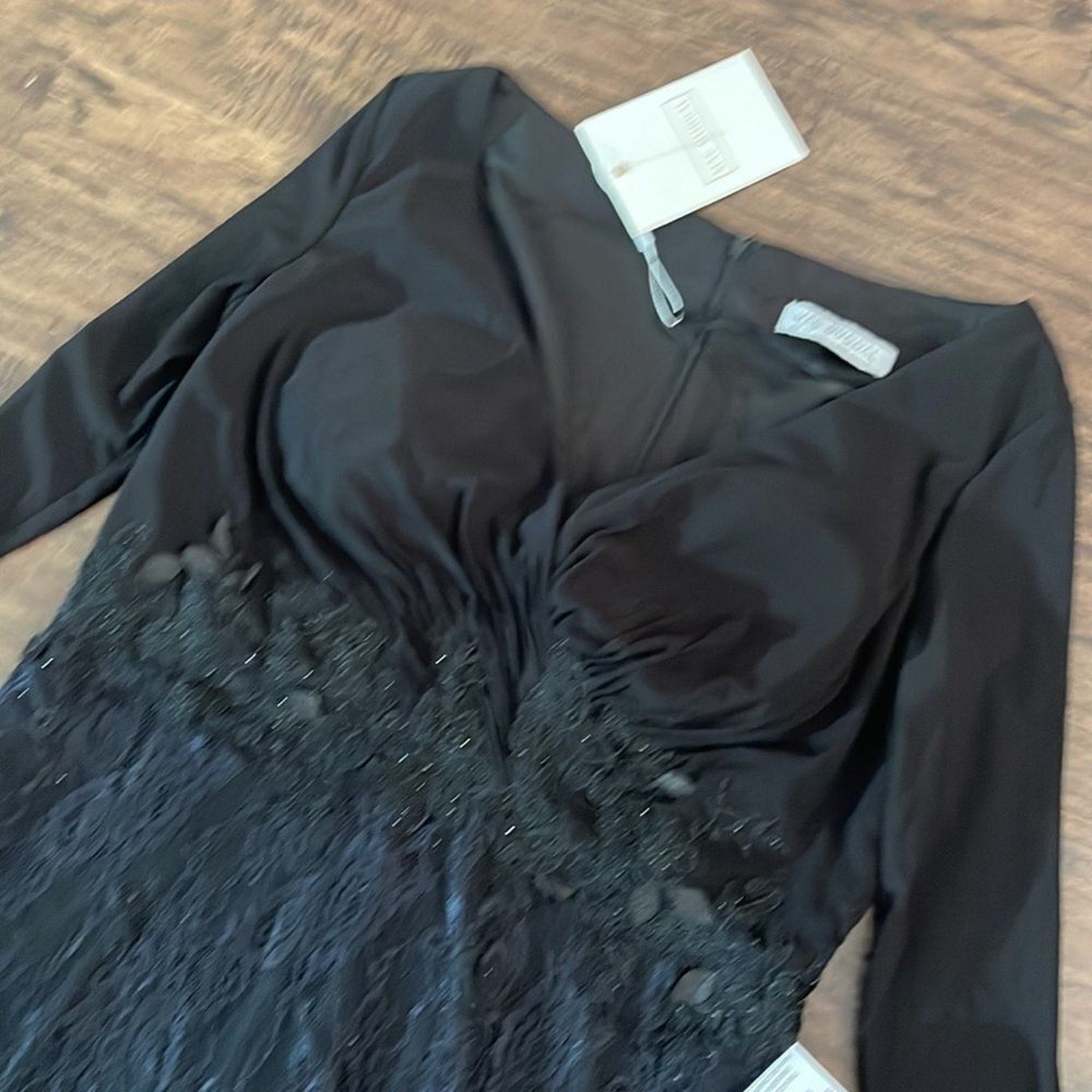 NWT MAC DUGGAL Lace Maxi Gown 67896 DRESS - size 16W