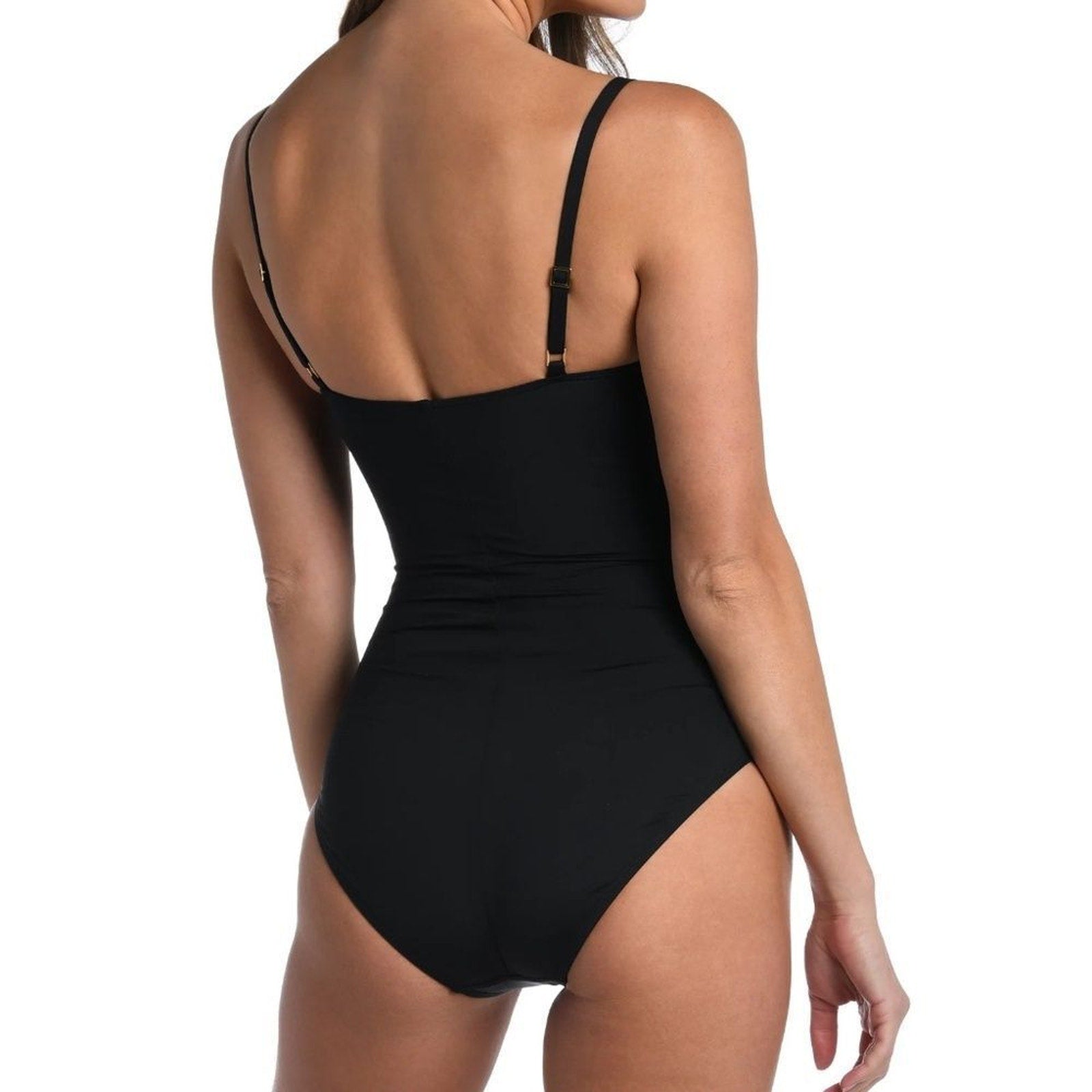 NEW La Blanca Island Goddess Lingerie One Piece - Black - size 16W