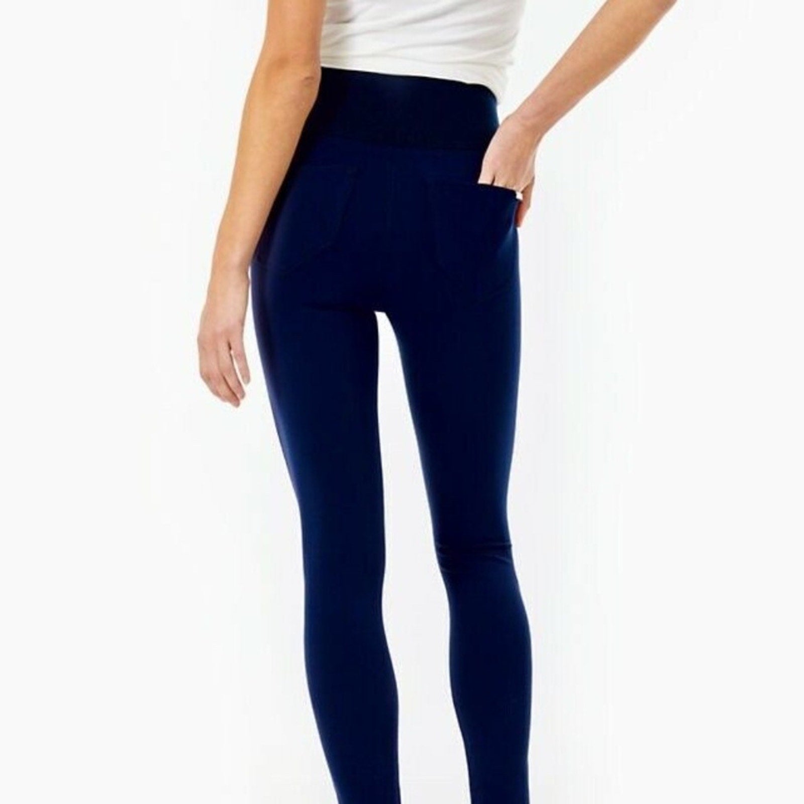 NWT Lilly Pulitzer 28" Mia High-Rise Knit Legging in Navy - size Large