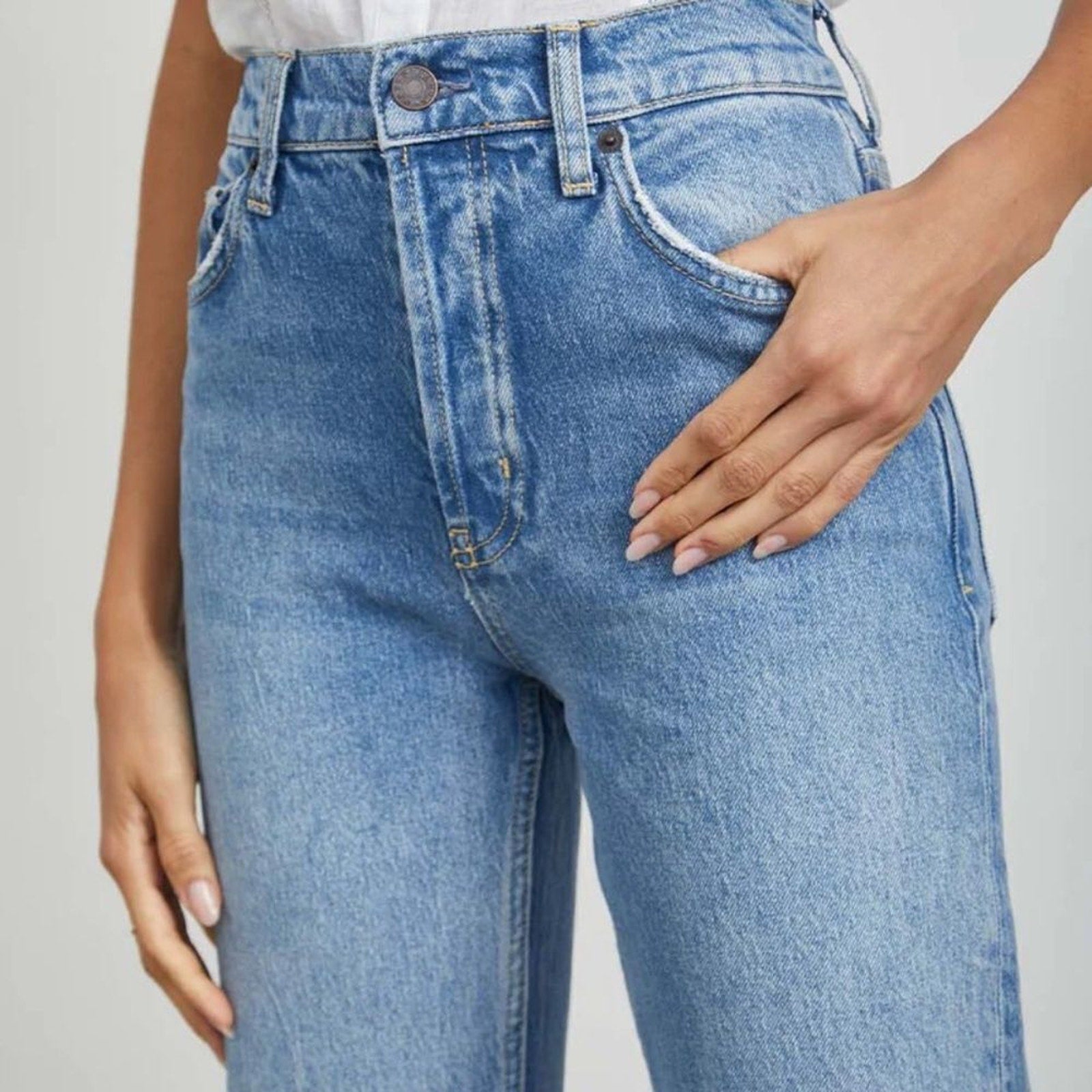 NWT RAILS The Topanga High Waist Straight Leg Jeans in Cascade - size 31