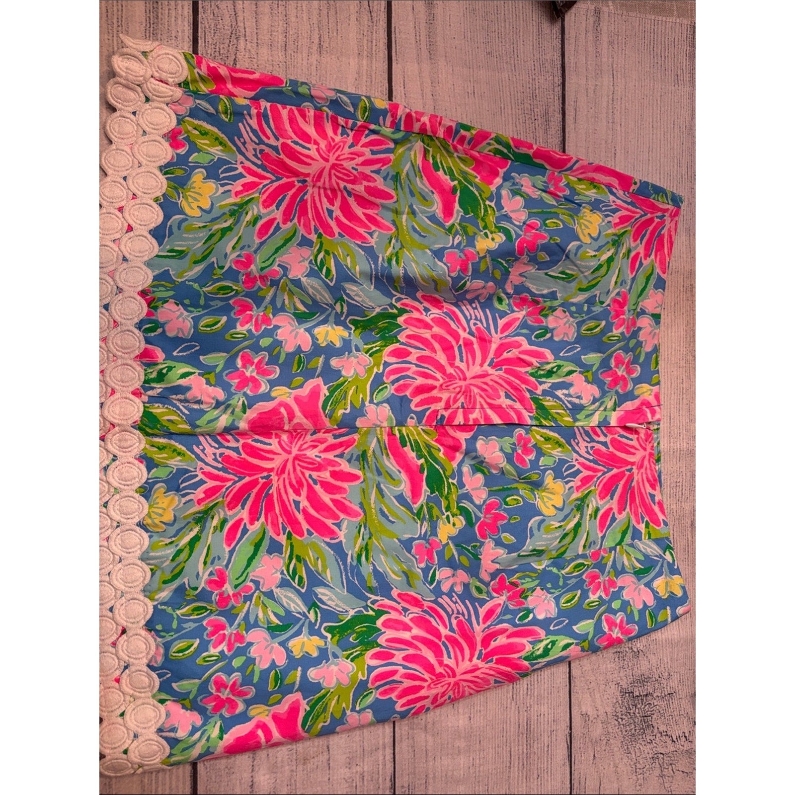 Lilly Pulitzer Izzy Skirt Zanzibar Blue Bunny Business - size 6 - NWT