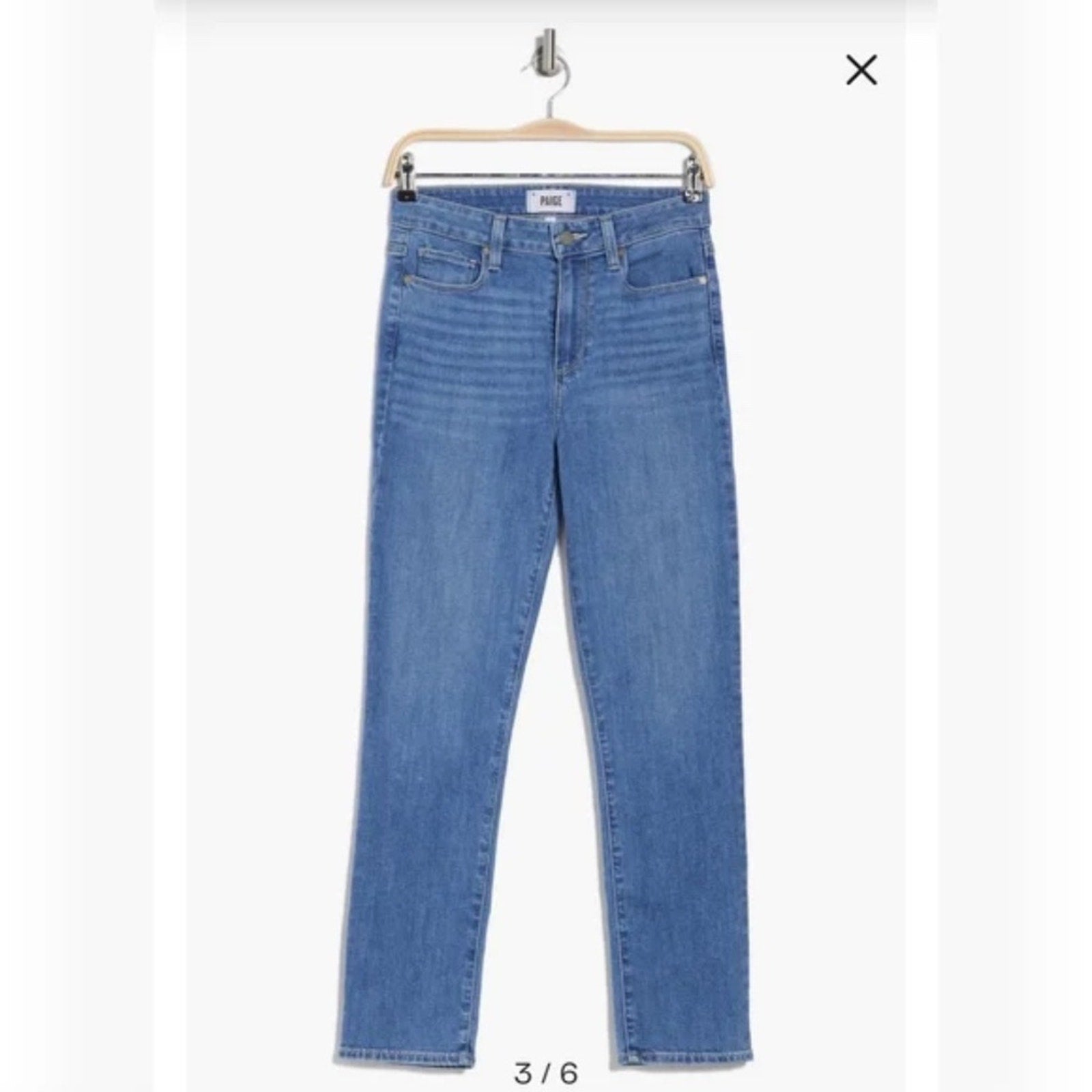 NWT PAIGE Hoxton Cropped Slim-fit Jeans In Katannia - size 25