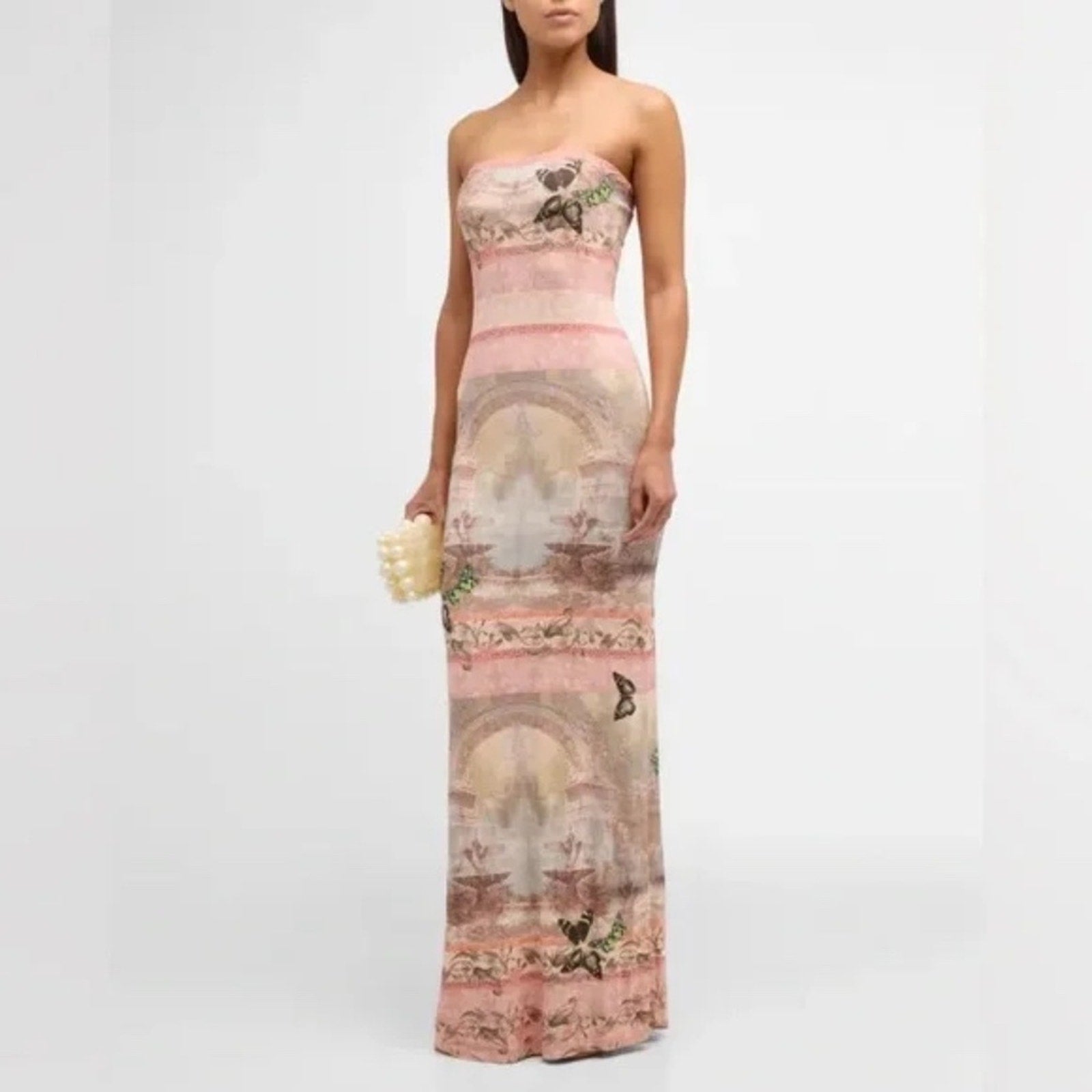 NWT Alice + Olivia Versailles Delora Strapless Ankle-Length Dress - size 6