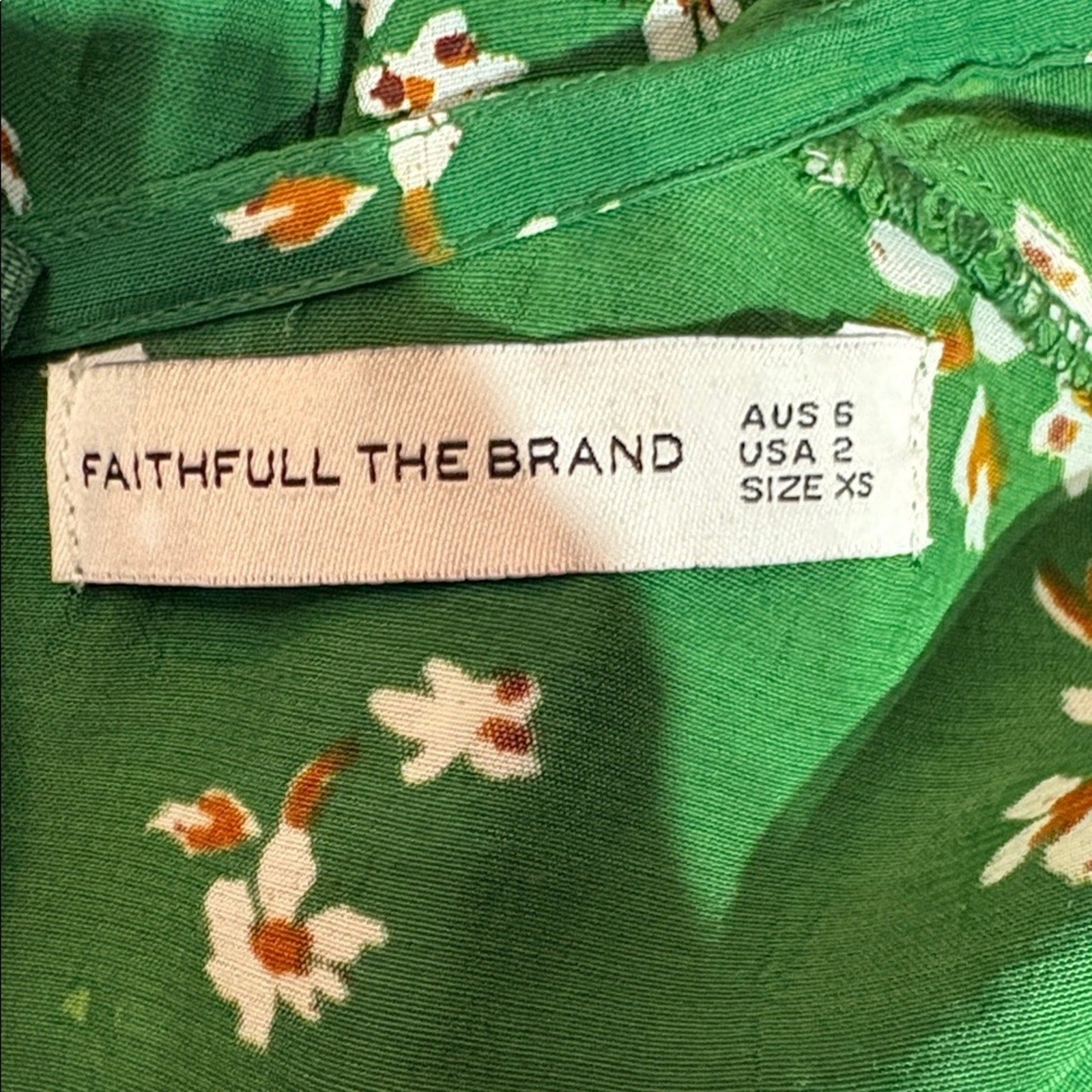 FAITHFULL THE BRAND Margot Dress in Cap Estel Floral - size 2