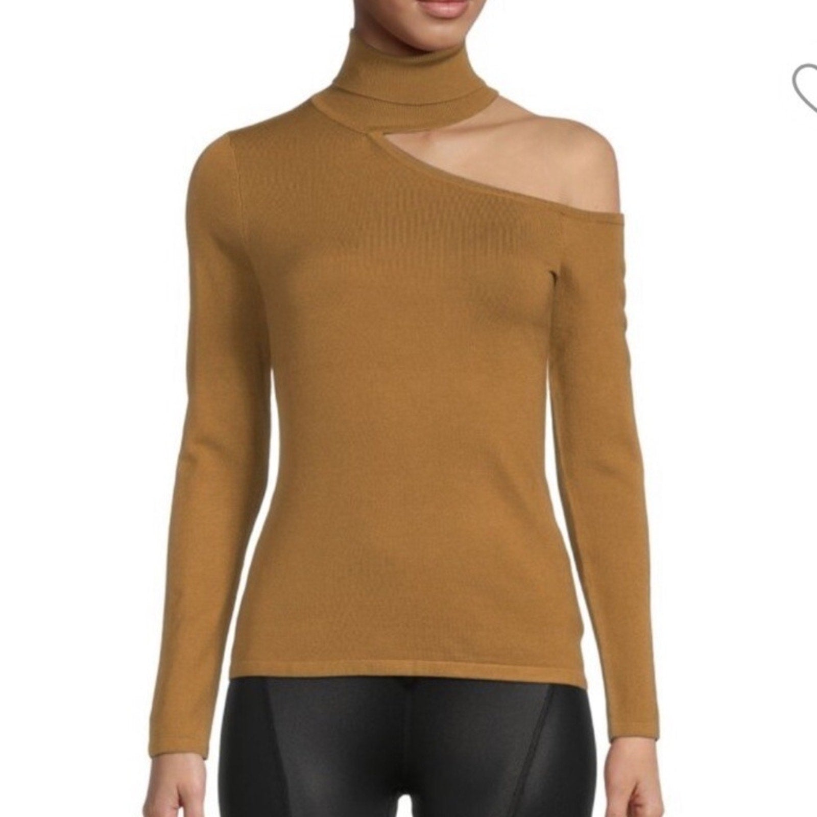 NWT L’agence “nicky” Cut Shoulder Rayon/spandex Sweater - size M