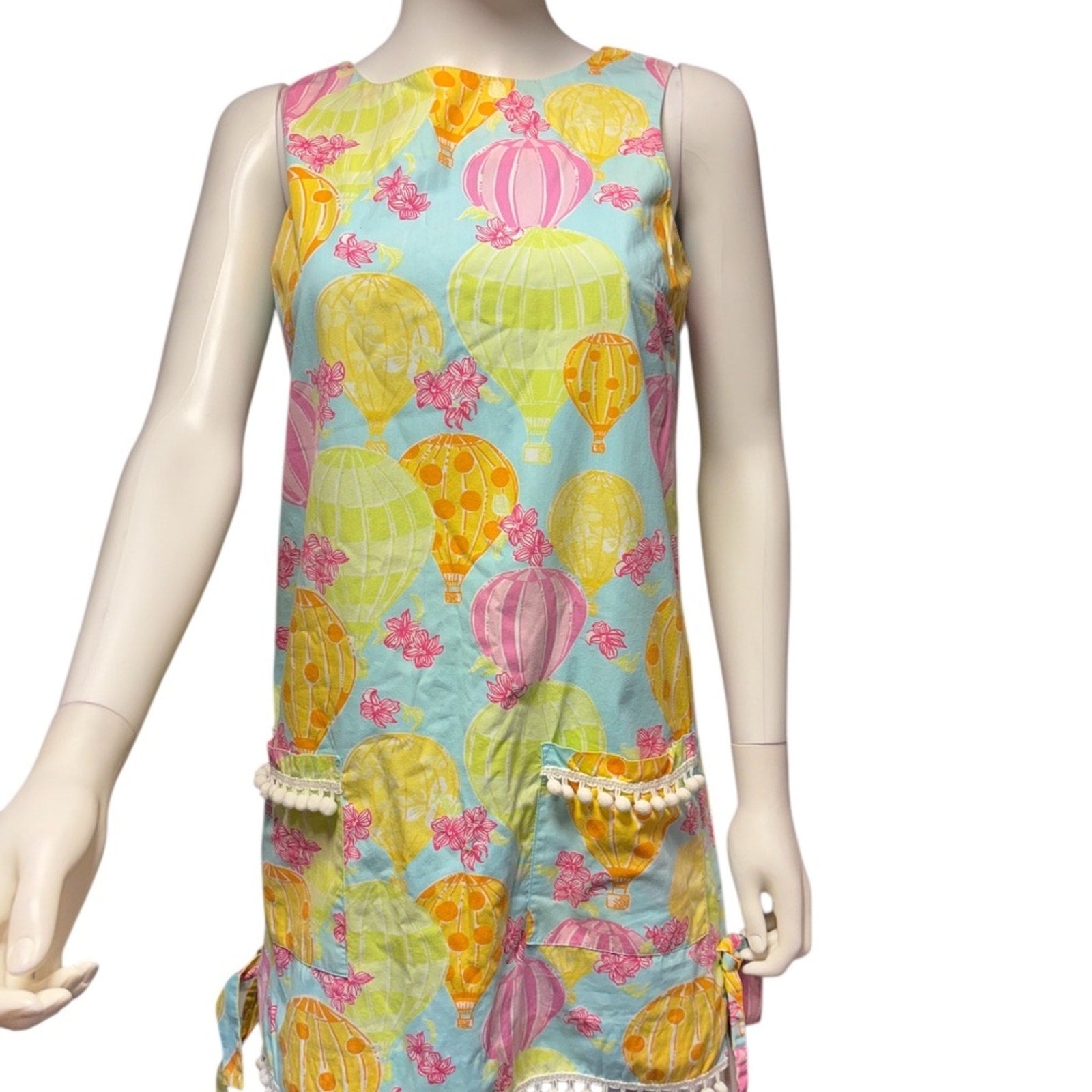 Lilly Pulitzer RARE Hot Air Balloon Race Pom Pom Dress - size 2