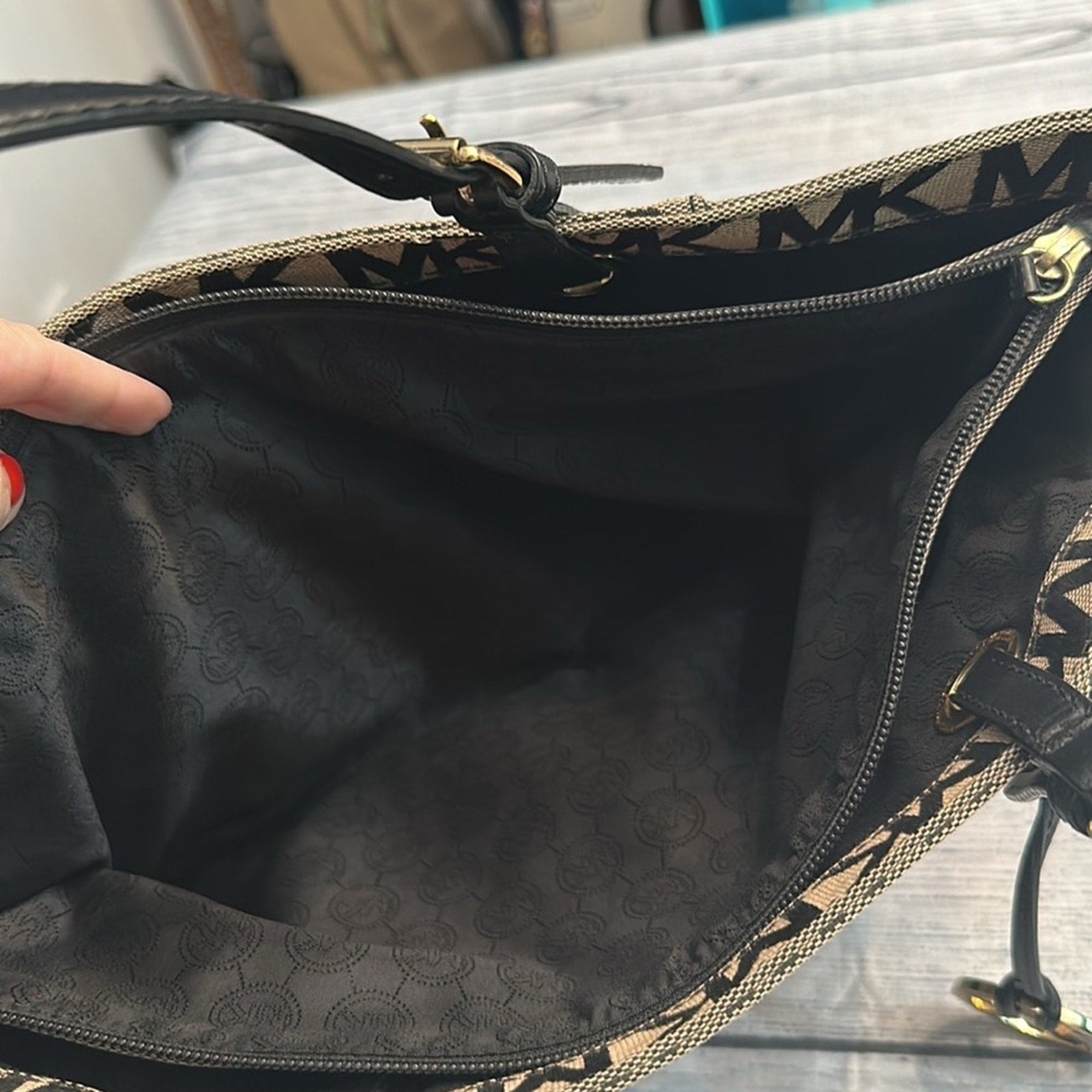 Micheal Kors Vintage Canvas Tote